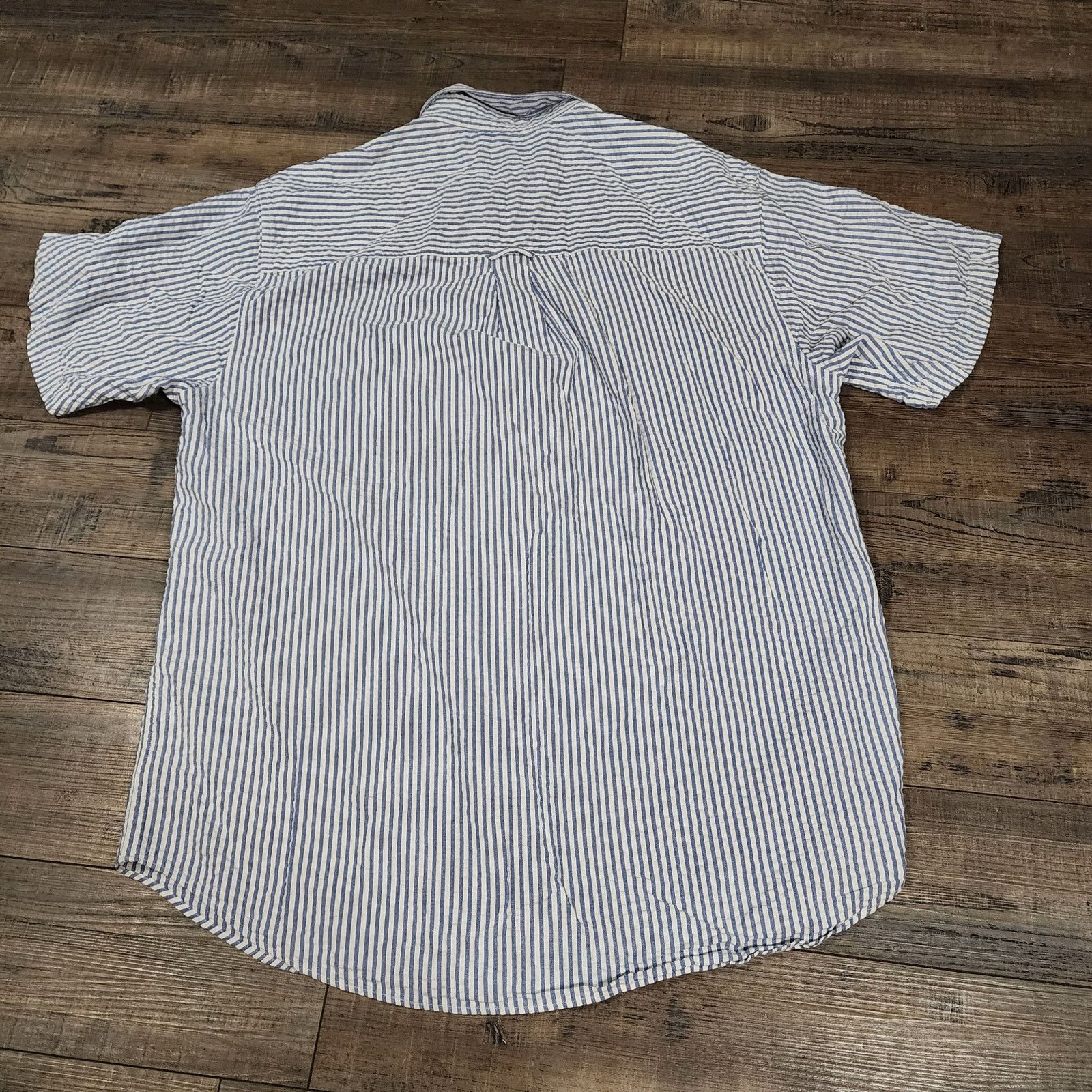 Chaps Chaps seersucker mens short sleeve button up shirt L 2339 Size US L / EU 52-54 / 3 - 6 Thumbnail