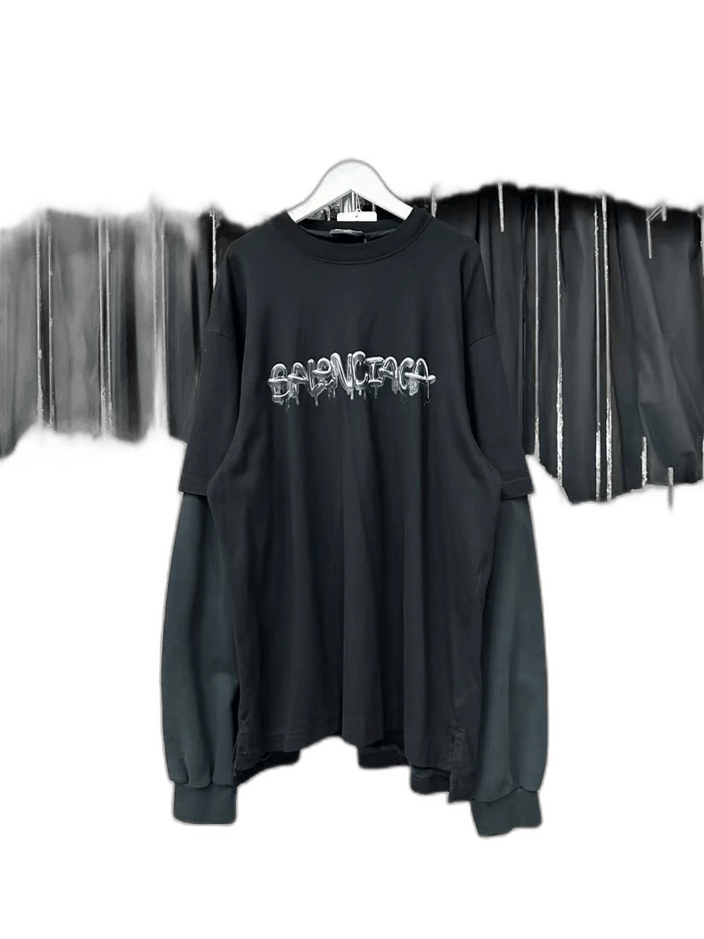 Balenciaga Balenciaga Candy Logo Long Sleeve Shirt Size US S / EU 44-46 / 1 - 1 Thumbnail