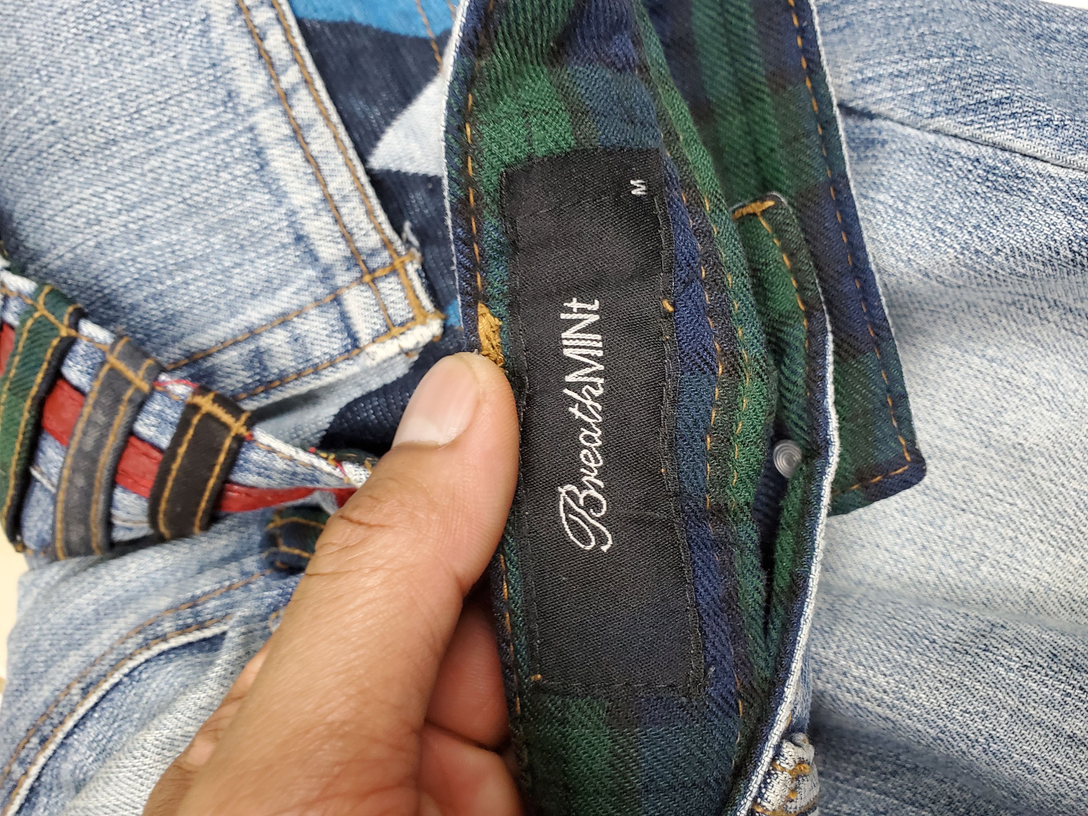 Japanese Brand × Vintage 🔥Vintage Double Waist Denim BreathMint🔥 Size US 31 - 10 Thumbnail