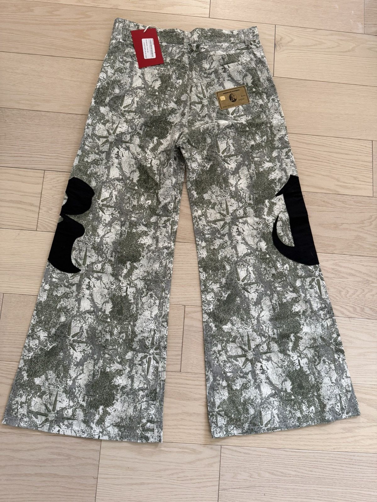 Kusikohc Green 'Right To Fail' Oversized Trousers Size US 34 / EU 50 - 3 Thumbnail