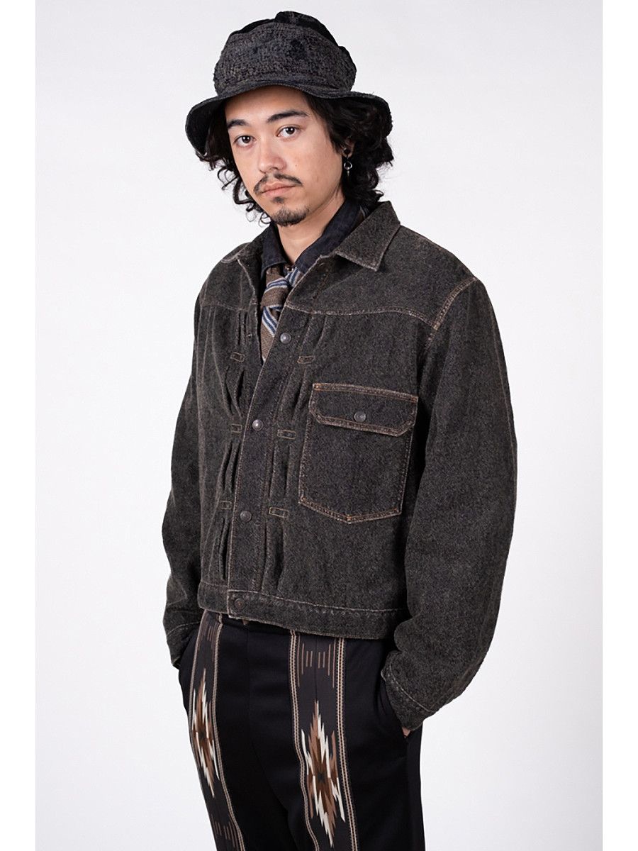 Kapital Kapital 11.5oz old man and sea crash damage black denim hat Size ONE SIZE - 9 Thumbnail
