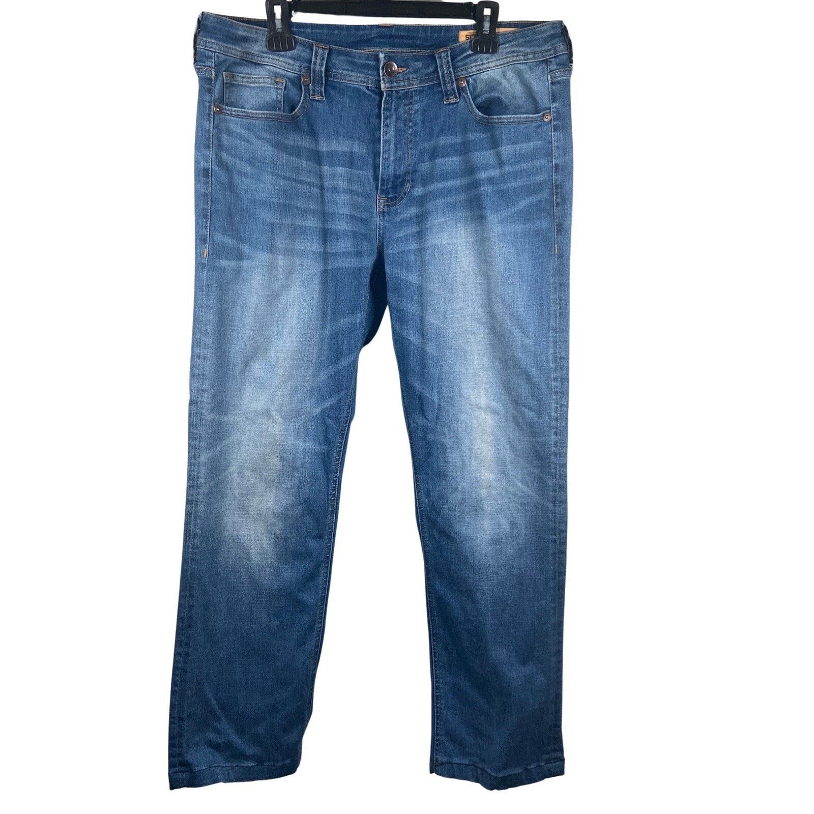 Seven 7 Seven7 Jeans Men’s (Fits 37x30) Straight Fit Medium Wash Size US 36 / EU 52 - 1 Thumbnail