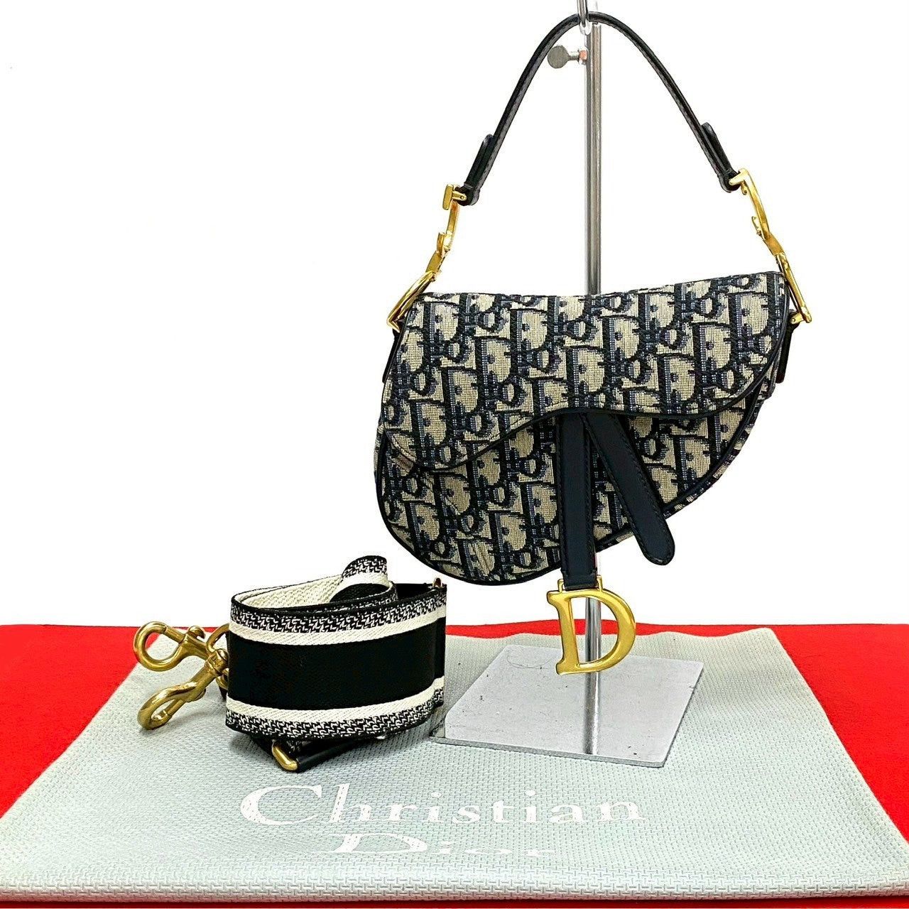 Dior Dior Shoulder Bag Blue Leather Size ONE SIZE - 1 Thumbnail