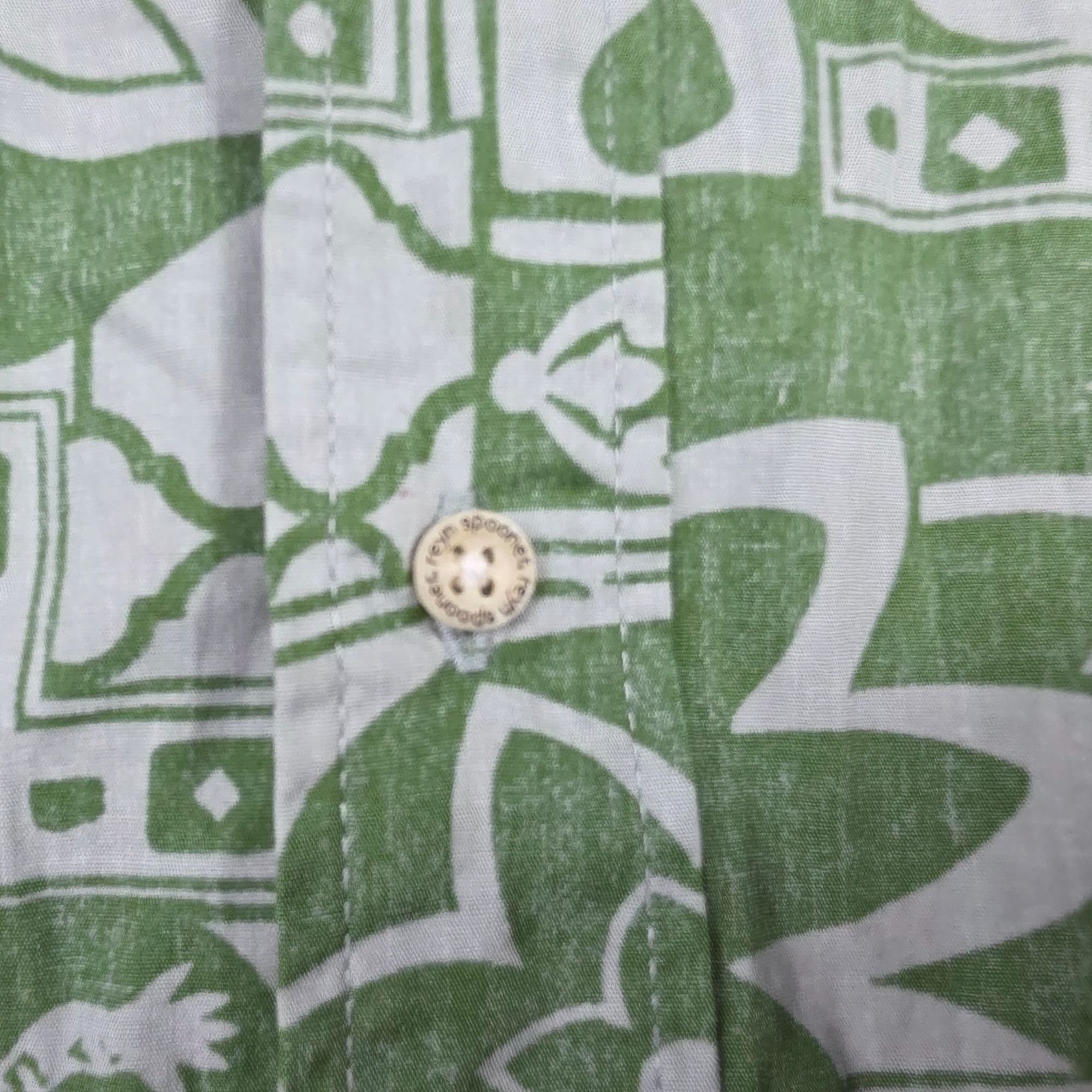Reyn Spooner Reyn Spooner Classic Fit Mens XL Green Floral Button Shirt C Size US XL / EU 56 / 4 - 4 Thumbnail