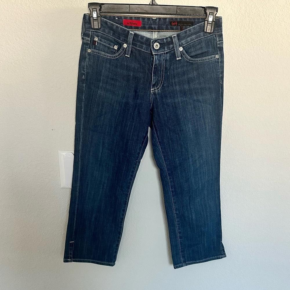 AG Adriano Goldschmied AG Adriano Goldschmied Jeans The Athena Debum Capri 27 Size 27" / US 4 / IT 40 - 3 Thumbnail