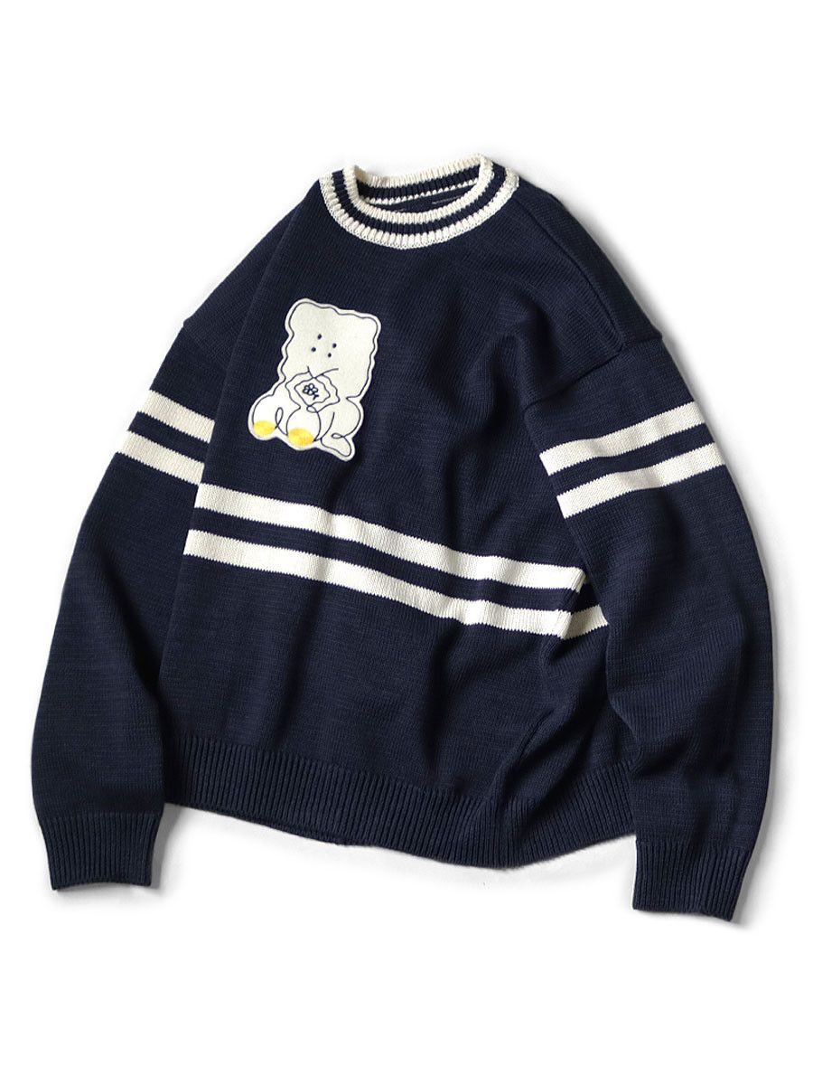 Kapital Kapital 5g PECKISH RAINBOWY IVY crew sweater Size US S / EU 44-46 / 1 - 1 Thumbnail