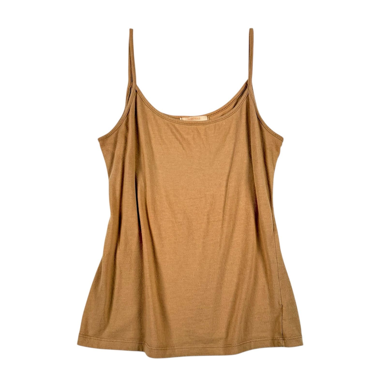 Forever 21 Vintage y2k Forever 21 Women's Tan Essential Tank Top Size M / US 6-8 / IT 42-44 - 1 Thumbnail