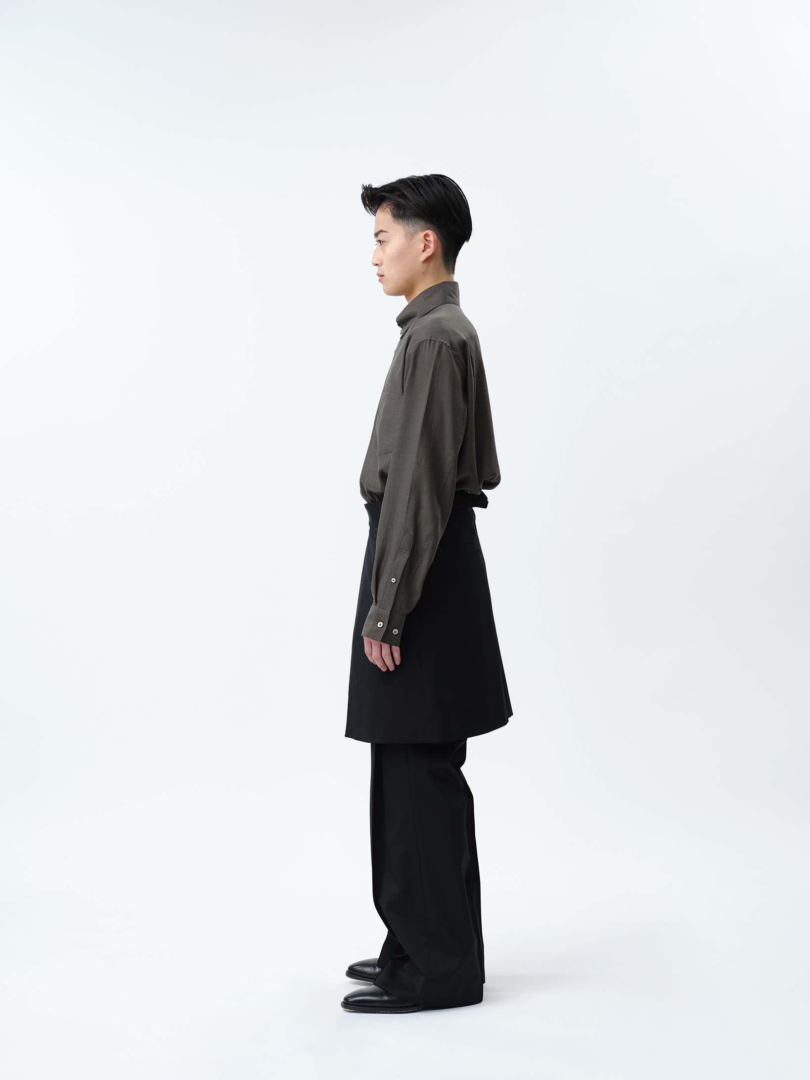 Other Sublations - SUPER140 WOOL WRAP GURKHA SKIRT Size US 29 - 11 Thumbnail