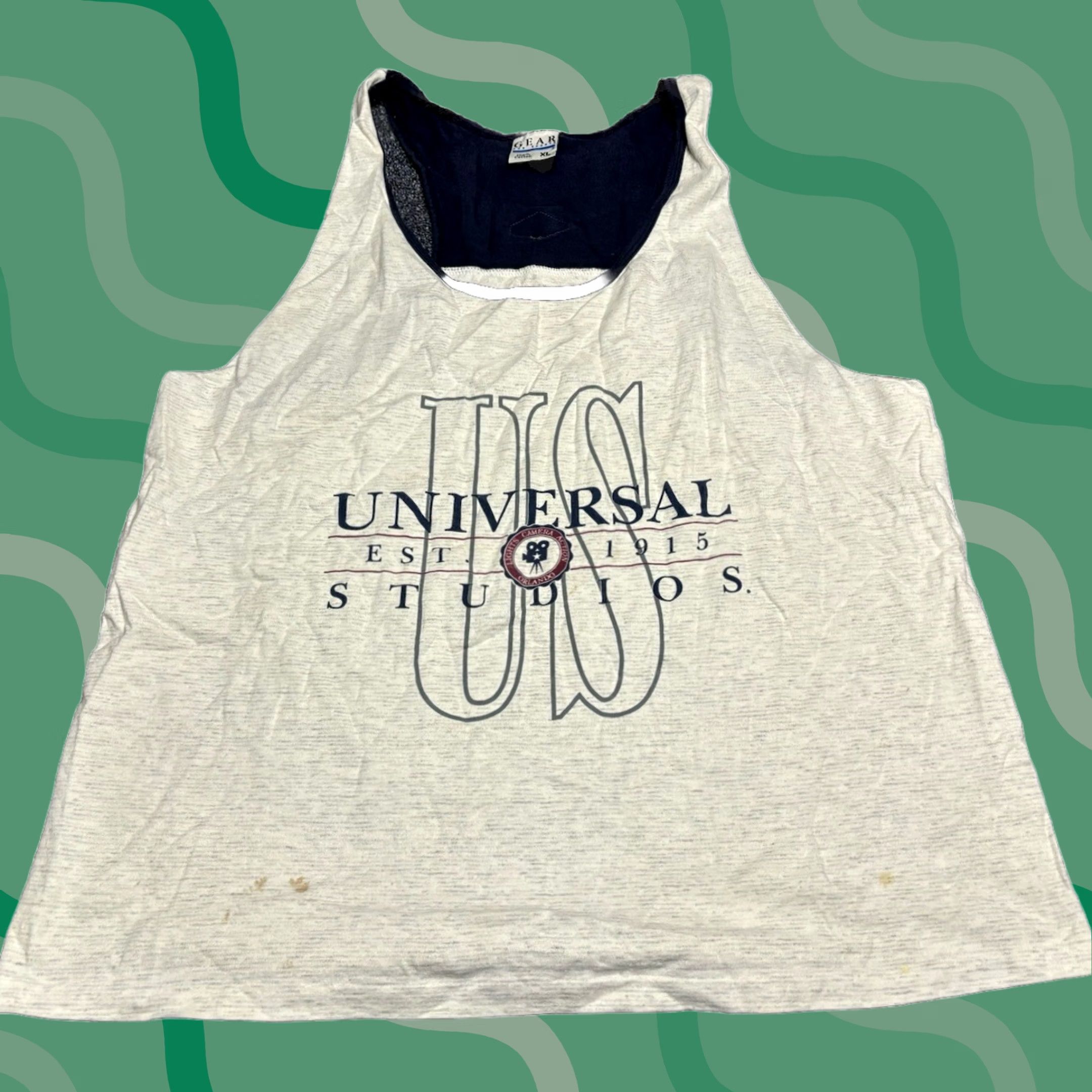 Anvil VINTAGE Anvil Universal Studios Tank Top Men XL White Logo Tee J3 Size US XL / EU 56 / 4 - 1 Thumbnail