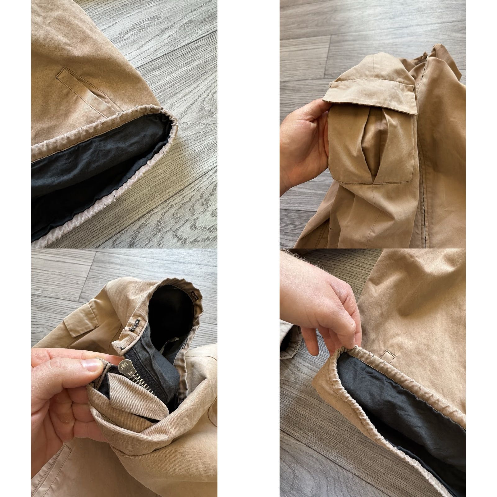 Vintage VINTAGE Susanne Bommer Bomber Jacket Women’s Size 36 Beige Cotton Regular Jacket Women 36 Bomber 6/10 Size XS / US 0-2 / IT 36-38 - 9 Thumbnail