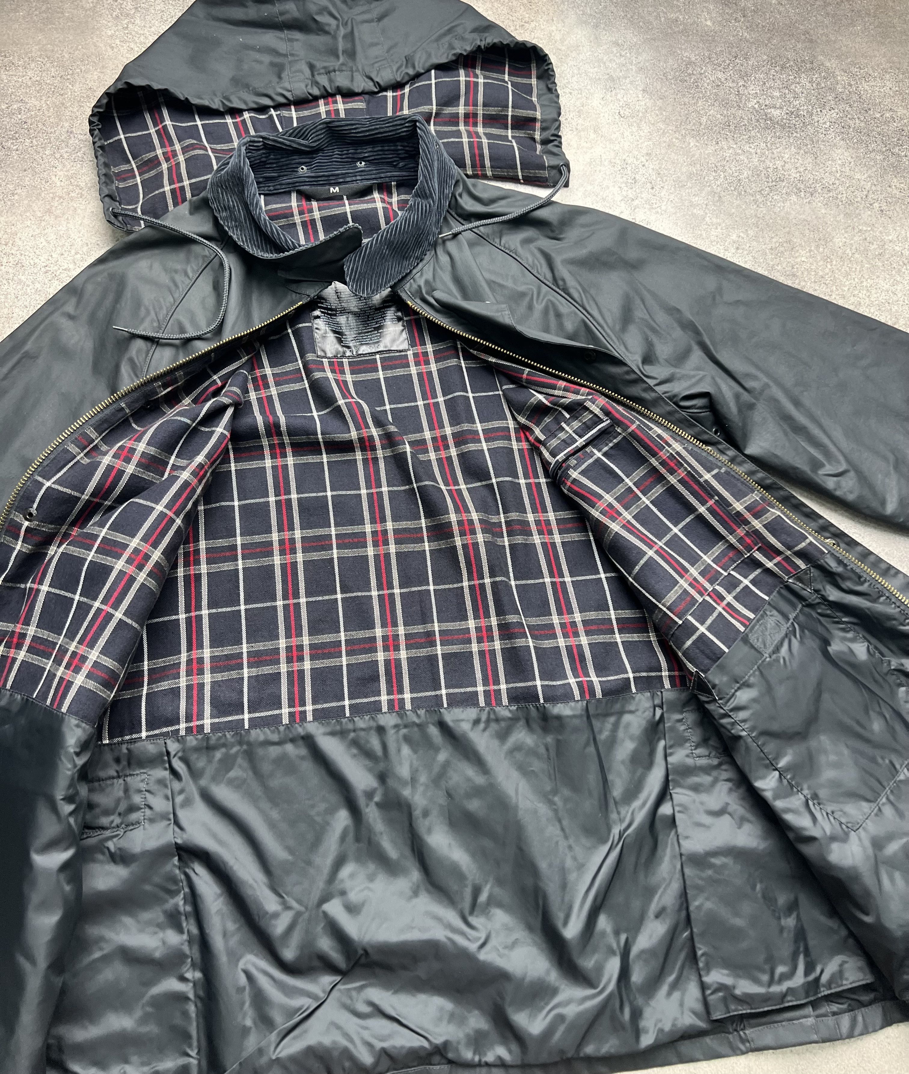 Vintage Bourbon british beafort bedale style waxed streetwear jacket Size US M / EU 48-50 / 2 - 8 Thumbnail