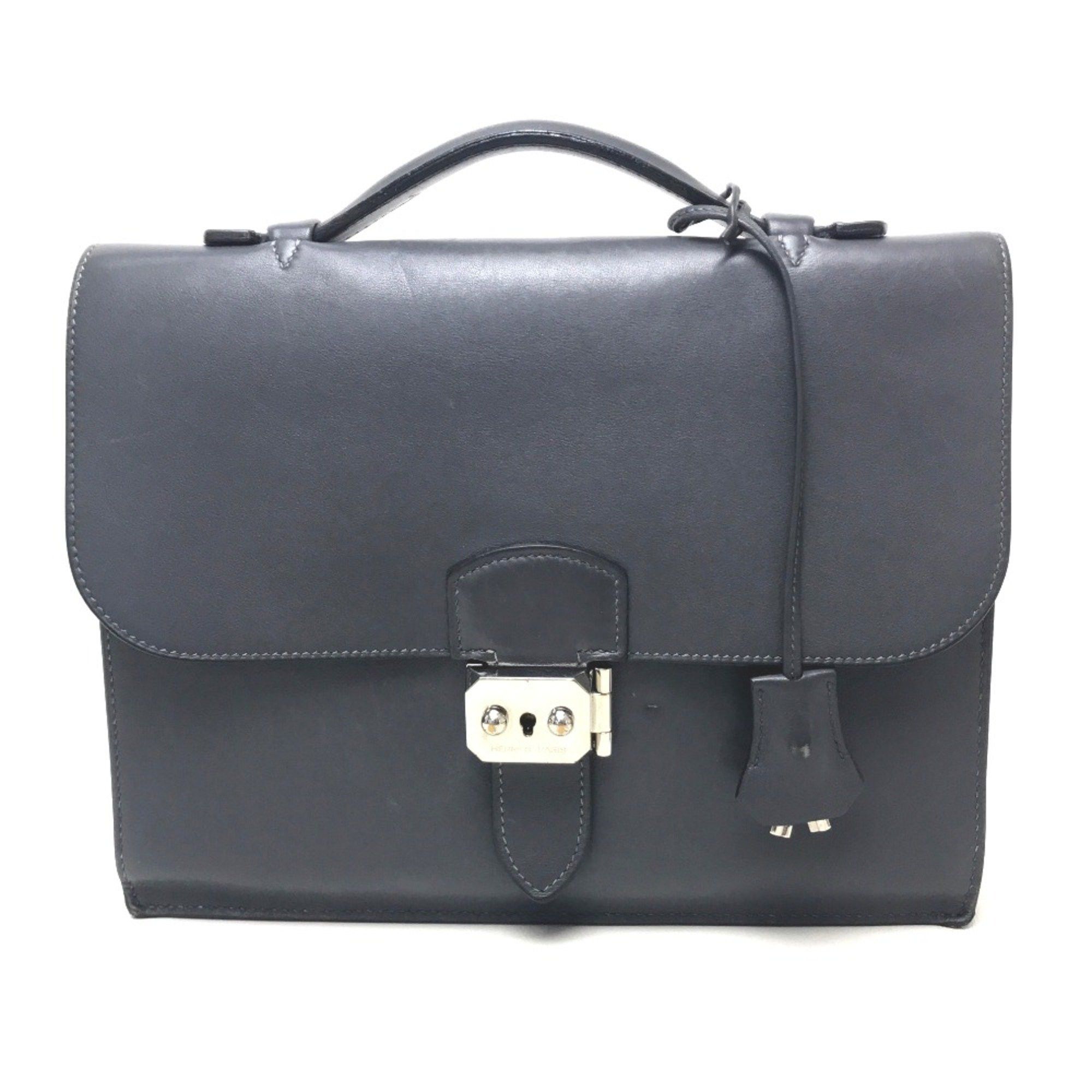 Hermes Hermes Briefcase Bag Hand Bag Business bag Graphite Gray Based Size ONE SIZE - 1 Thumbnail