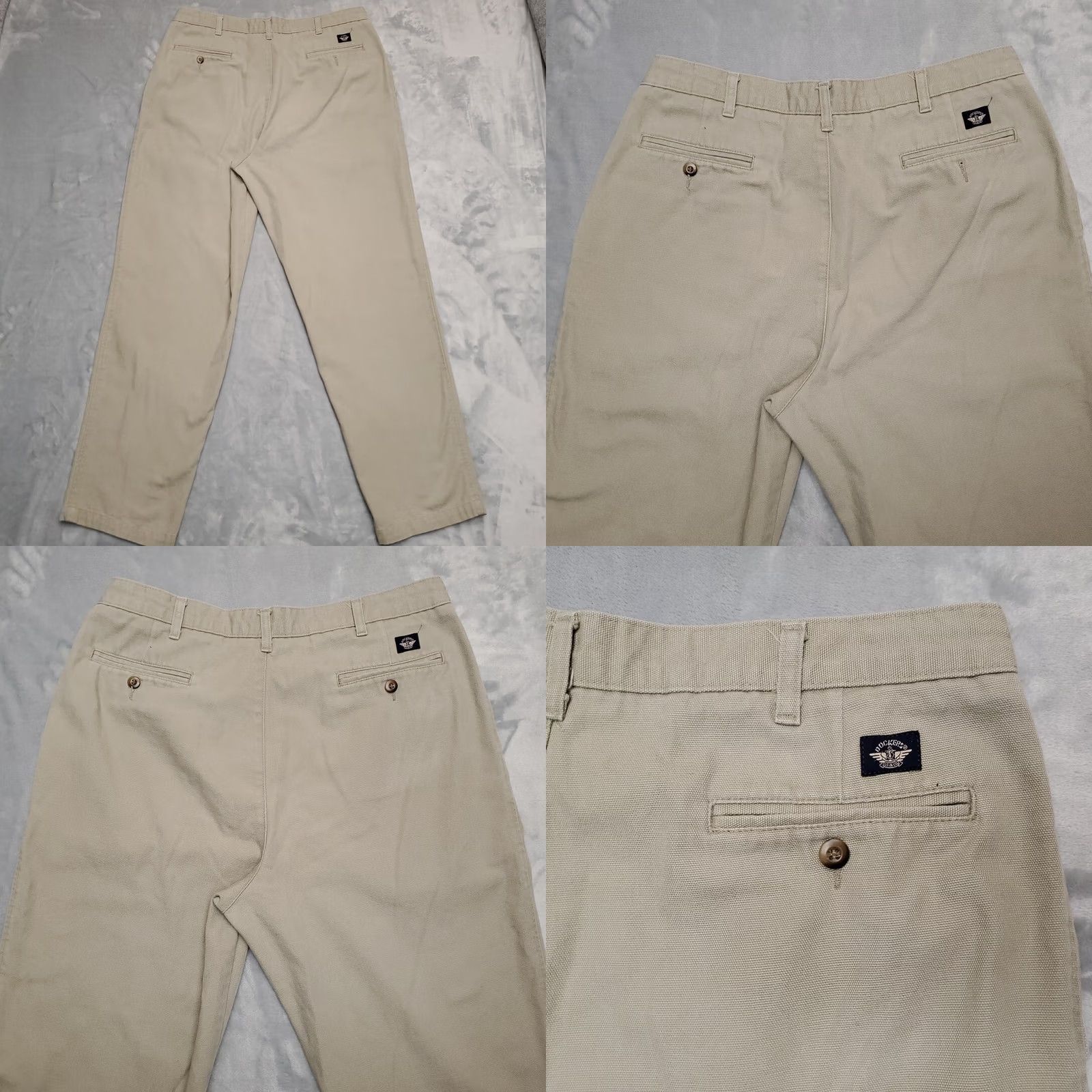 Dockers VTG Dockers Pants Mens 36x32 Chino Pleated Cotton Canvas Beige 100% Cotton Casual 90s Mens Size US 36 / EU 52 - 8 Thumbnail