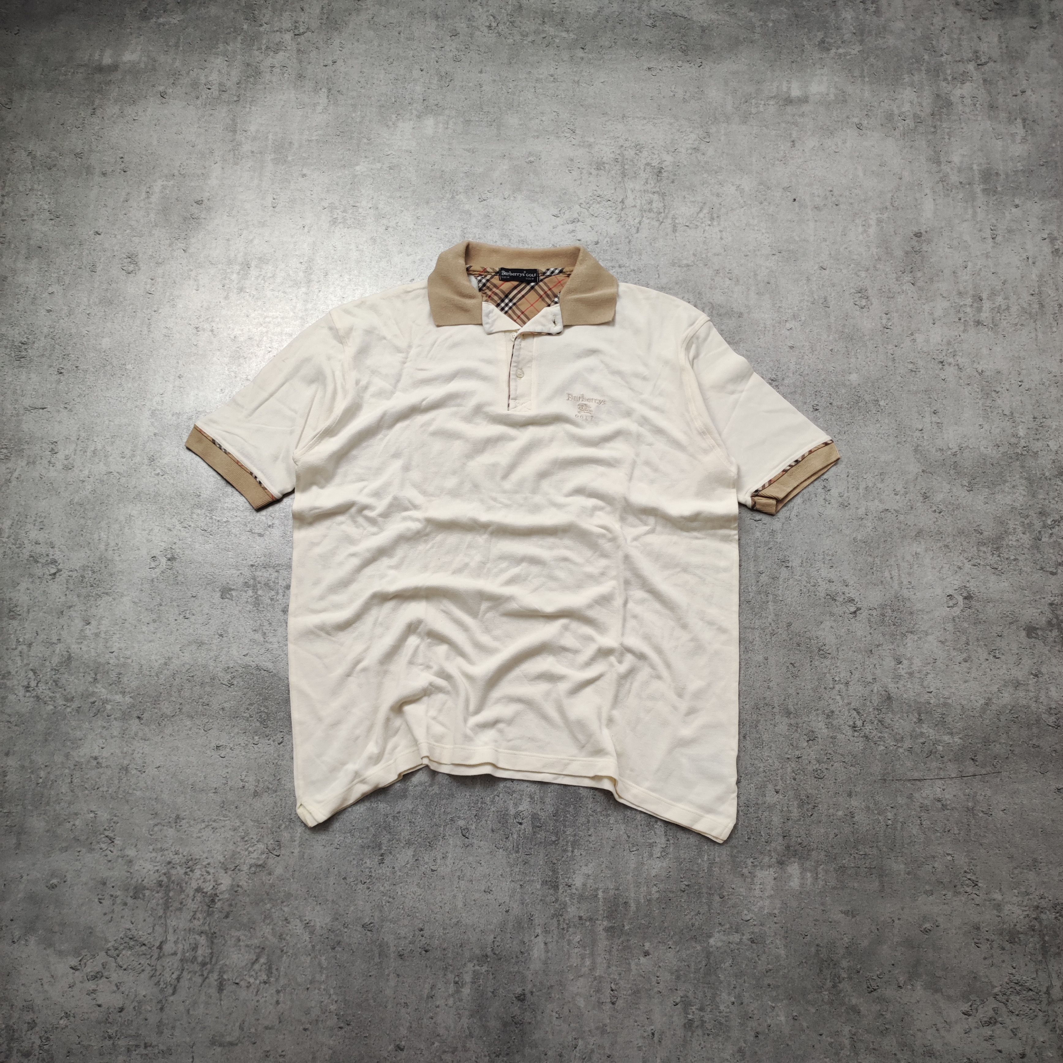 トップス Burberry 90s polo tee THOMAS BURBERRY Vintage Mens Polo Shirt 90s Burberrys of
