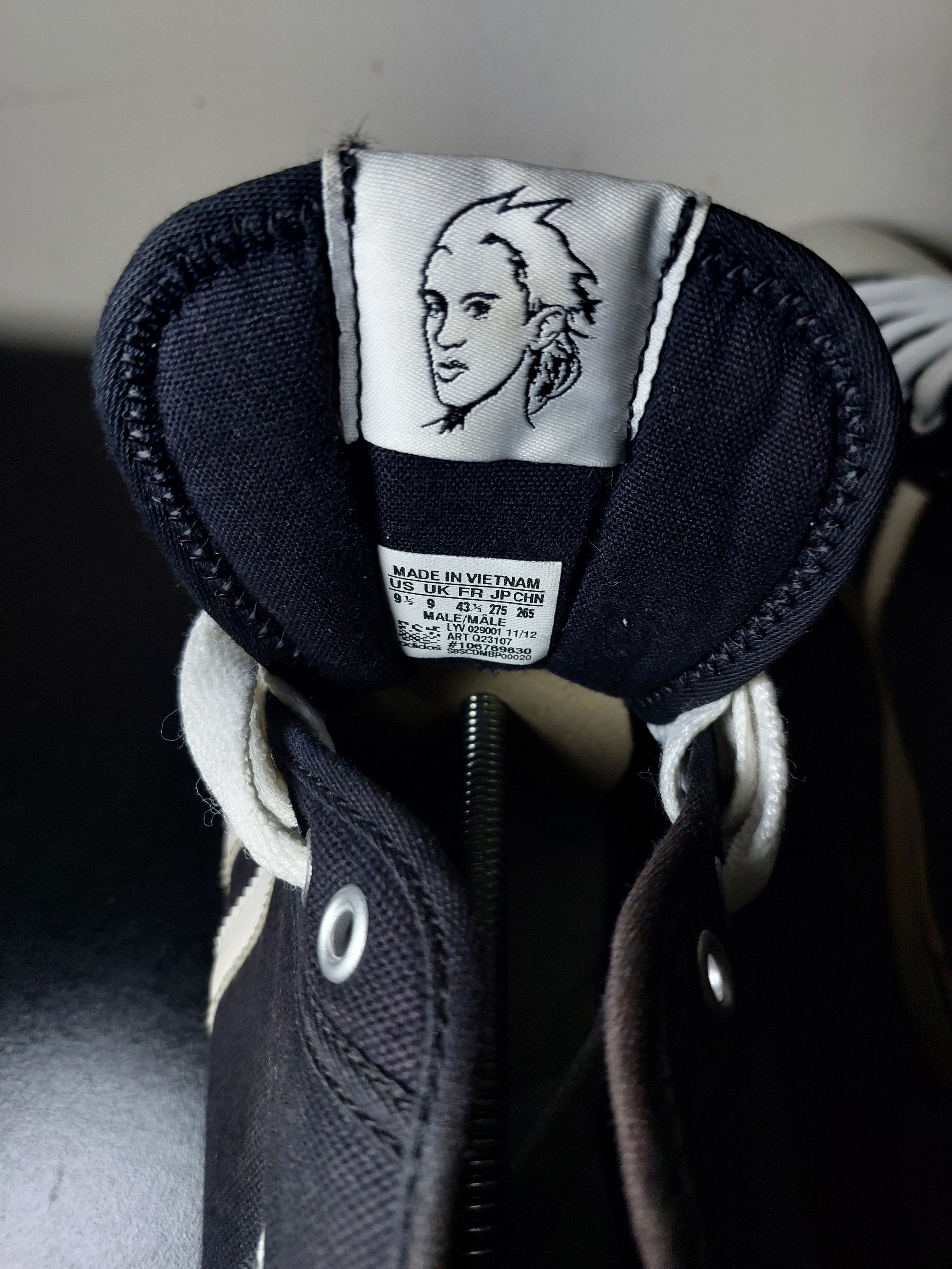 Adidas × Jeremy Scott ADIDAS x Jeremy Scott Nizza Fringe Hi-Top Sneakers Size US 10 / EU 43 - 8 Thumbnail