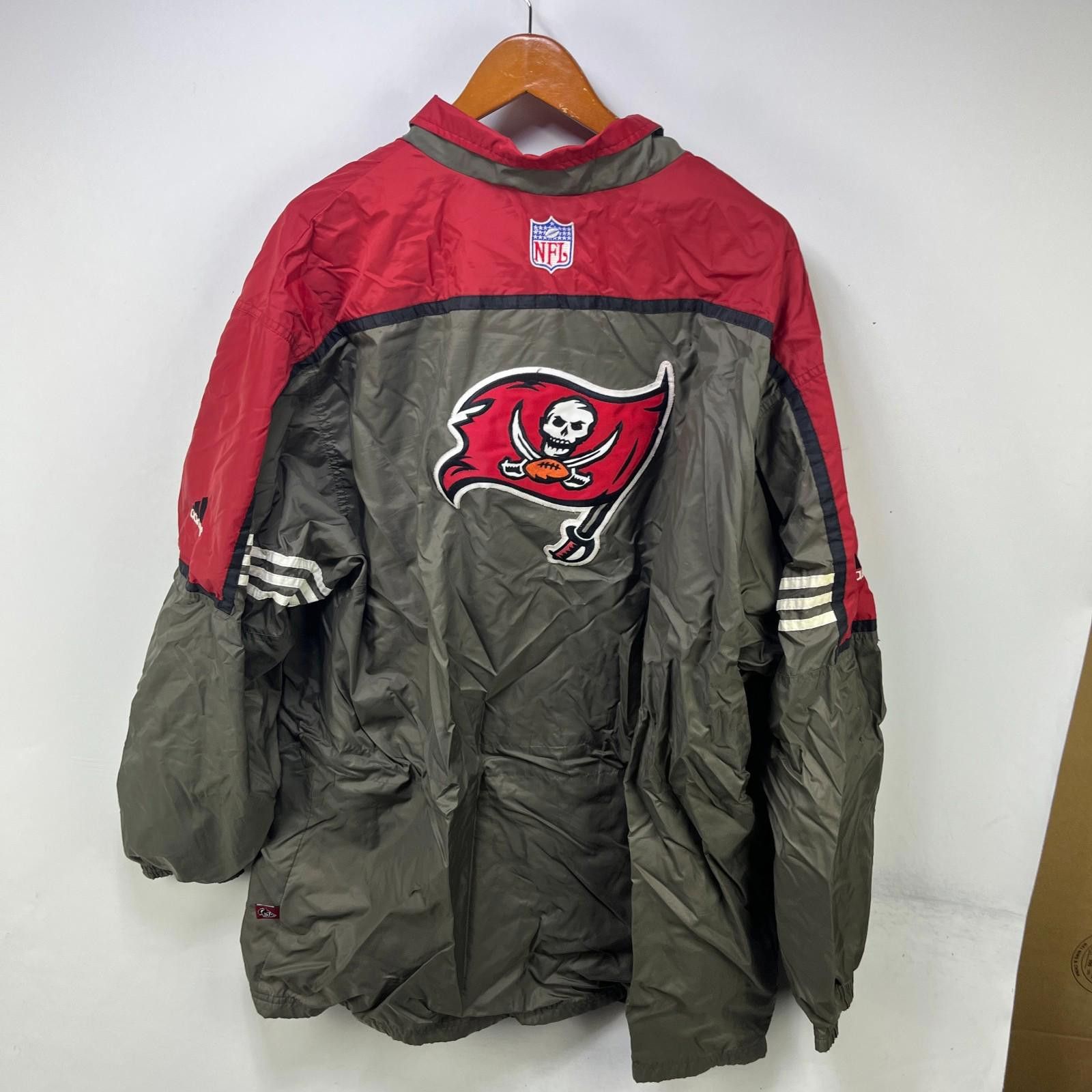 Adidas Vintage 90s Adidas Tampa Bay Buccaneers Jacket 2XL Size ONE SIZE - 3 Thumbnail