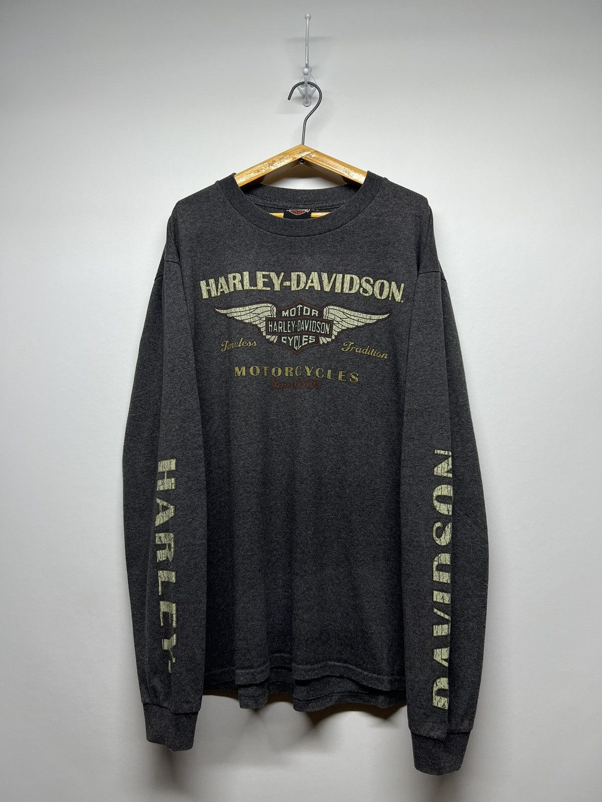 Vintage Vintage Y2k Harley Davidson 🩶 Motorcycles Long Sleeve 00’s Size US L / EU 52-54 / 3 - 1 Thumbnail