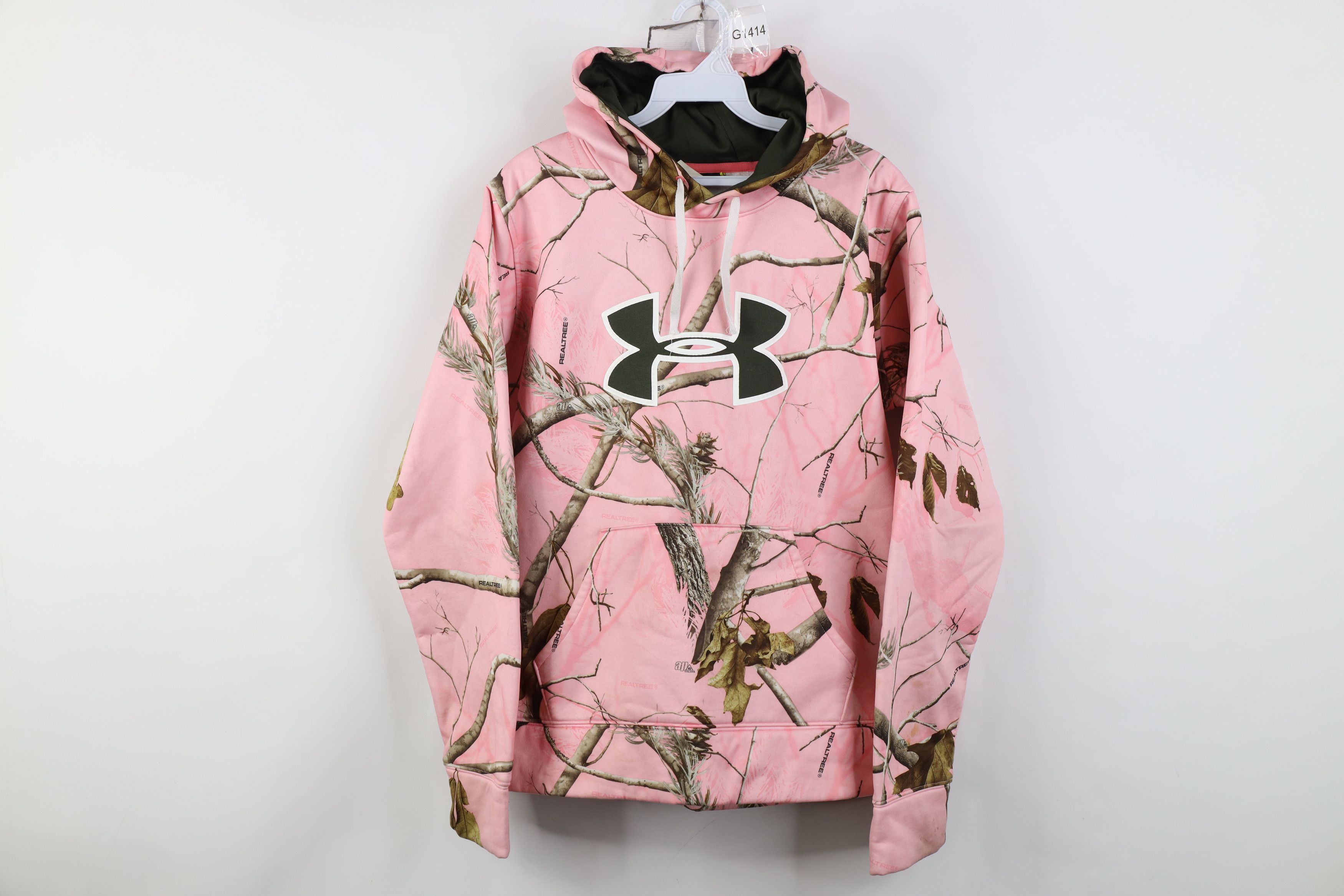 Under Armour Under Armour Realtree Camouflage Hoodie Sweatshirt Pink Size L / US 10 / IT 46 - 1 Thumbnail