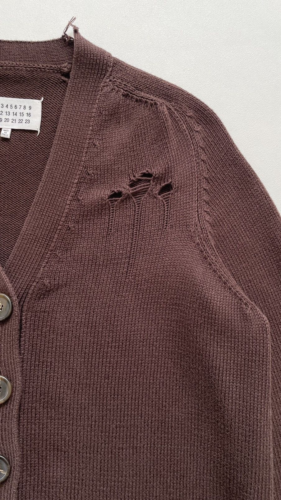 Maison Margiela S/S 22 Destroyed Knit Cotton Cardigan Size S / US 4 / IT 40 - 7 Thumbnail