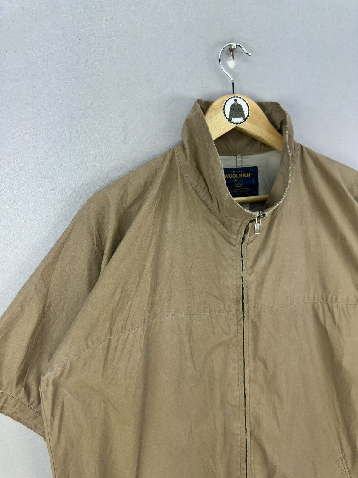 Woolrich Woolen Mills Vintage Y2K Woolrich Short Sleeve Worker Jacket Size US XL / EU 56 / 4 - 2 Thumbnail