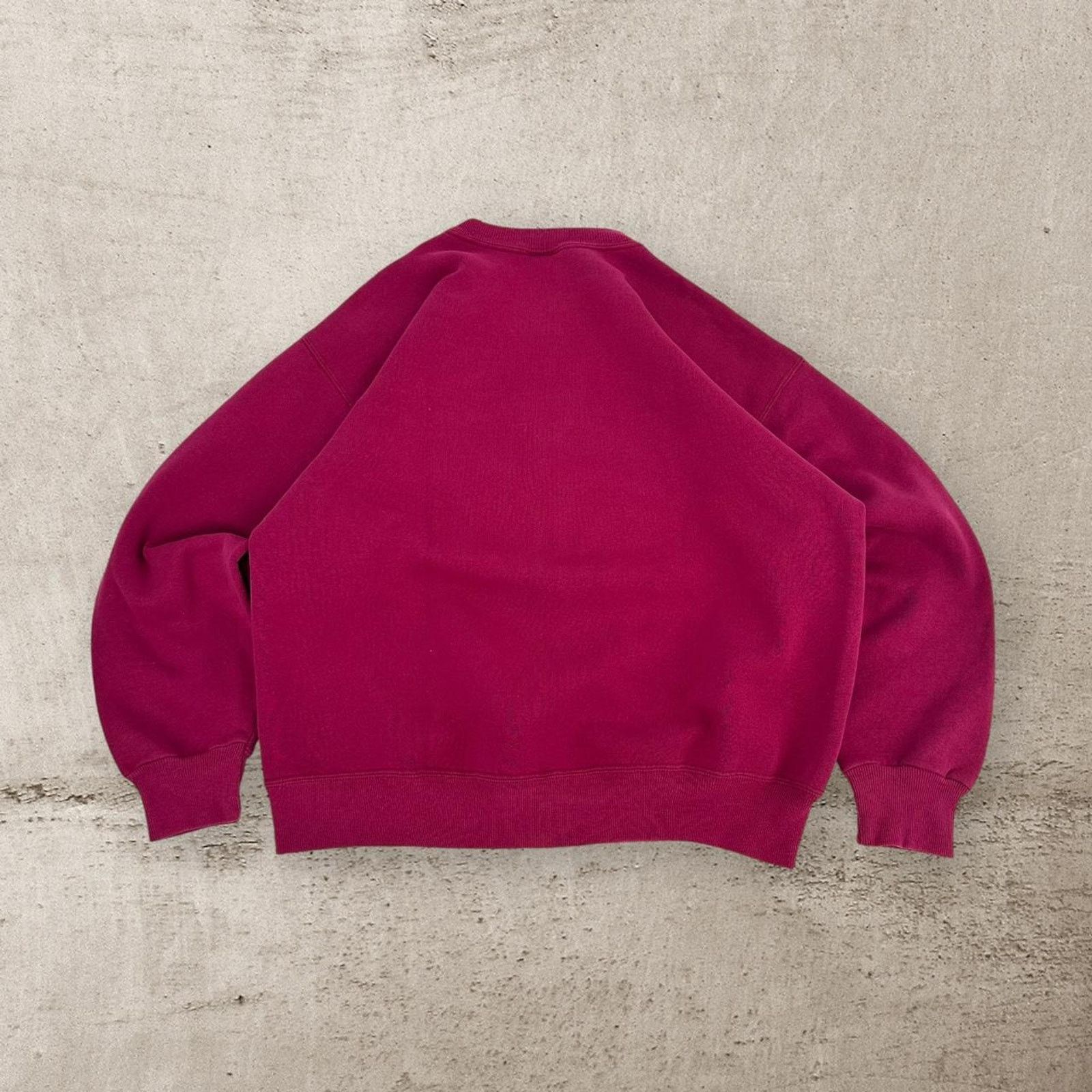 Hanes Vintage burgundy blank hanes sweatshirt Size US L / EU 52-54 / 3 - 2 Thumbnail
