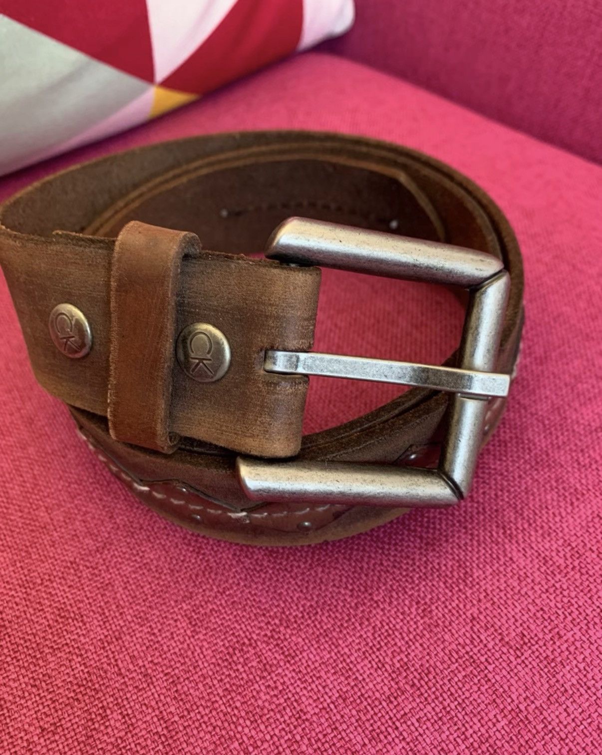 Calvin Klein CK authentic men's vintage belt. K16 Size ONE SIZE - 1 Thumbnail