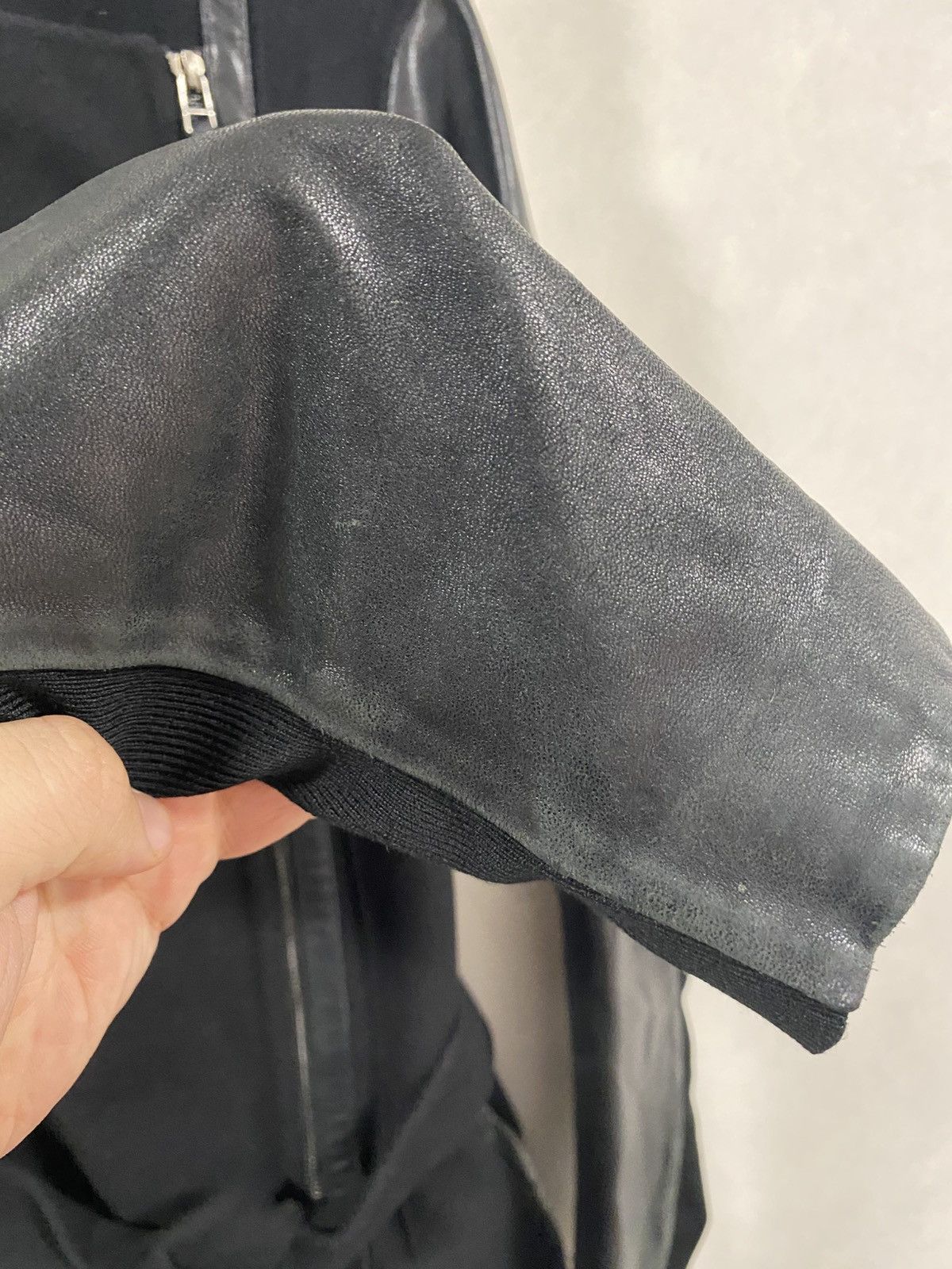 Mackage Mackage Leather Sleeve Asymetrical Long Coat Rick Owens Type Size S / US 4 / IT 40 - 10 Thumbnail