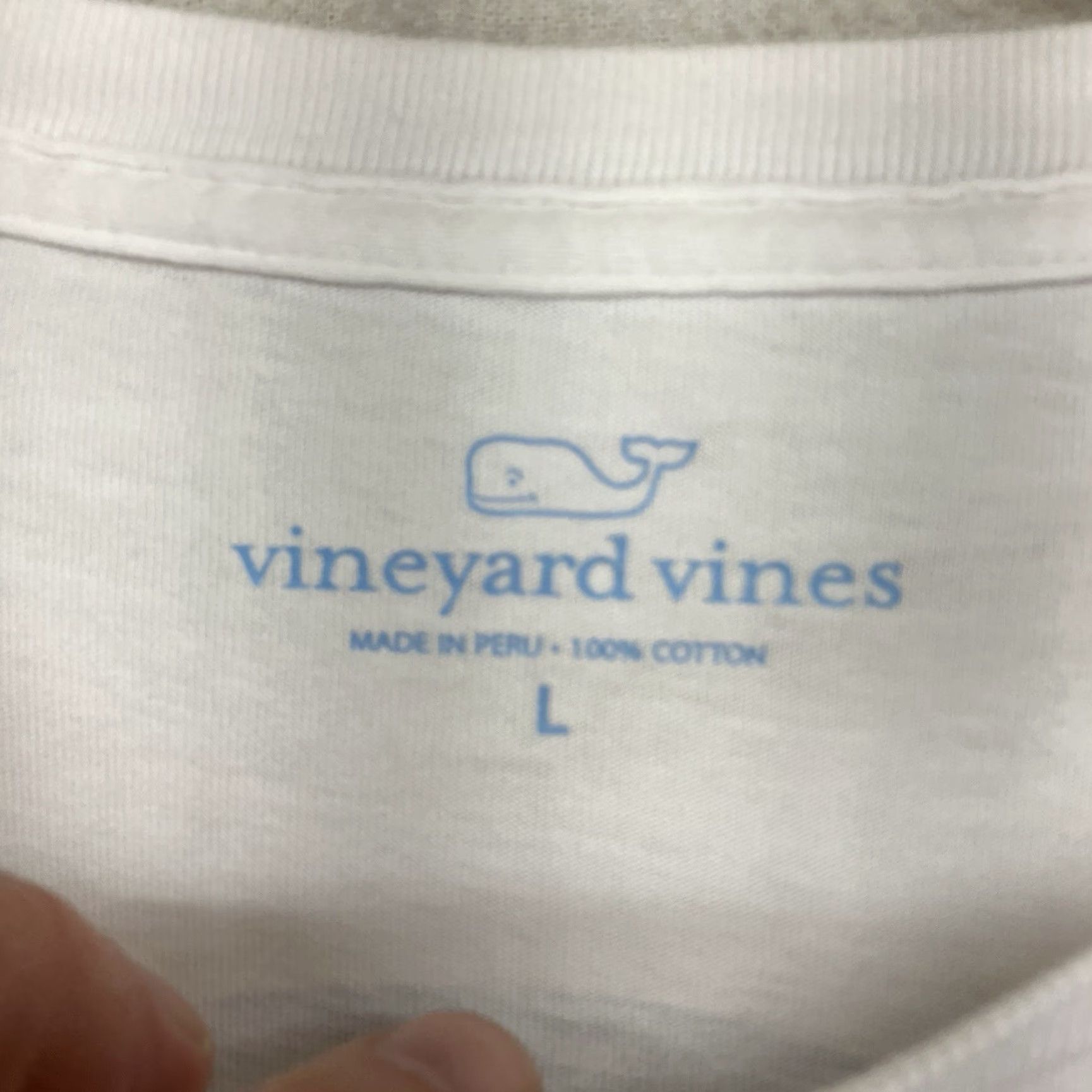 Vineyard Vines Vineyard Vines Men's Long Sleeve T-Shirt Crew Neck Graphic Print 90s Nautical Beach White Large Size US L / EU 52-54 / 3 - 4 Thumbnail
