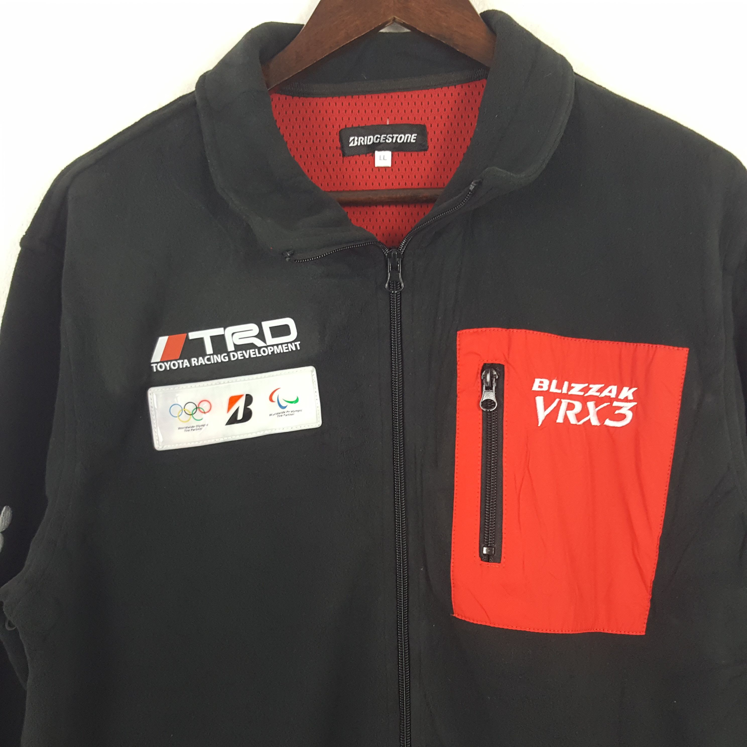 Japanese Brand × Vintage Vintage Bridgestone X TRD Toyota Racing Custom Fleece Jacket Size US M / EU 48-50 / 2 - 4 Thumbnail