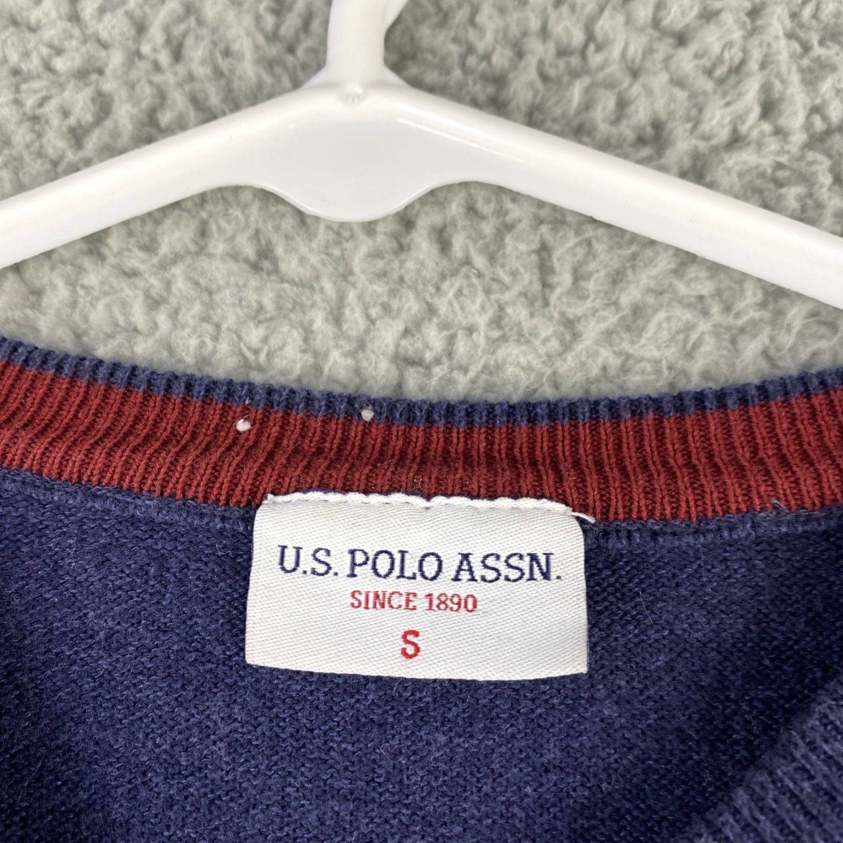 Vintage VINTAGE US Polo Assn. Sweater Long Sleeve Crew Neck Cable-Knit 100% Cotton Blue Size S Men Pullover 1/4 Zip Logo Golf Size US S / EU 44-46 / 1 - 4 Thumbnail