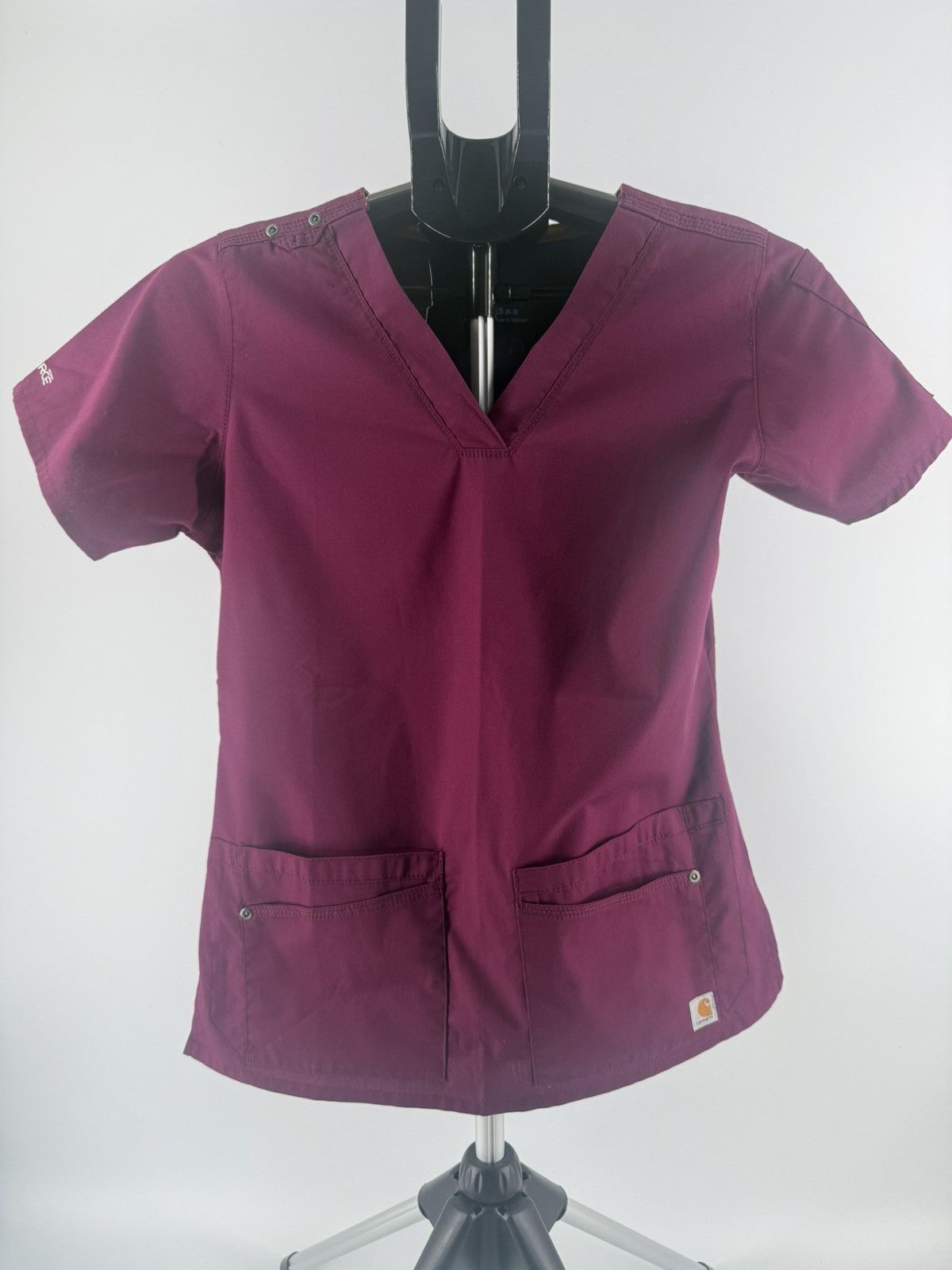 Carhartt Carhartt Force Medical Scrub Top Shirt Burgundy Size XS 0-2 Size XS / US 0-2 / IT 36-38 - 1 Thumbnail