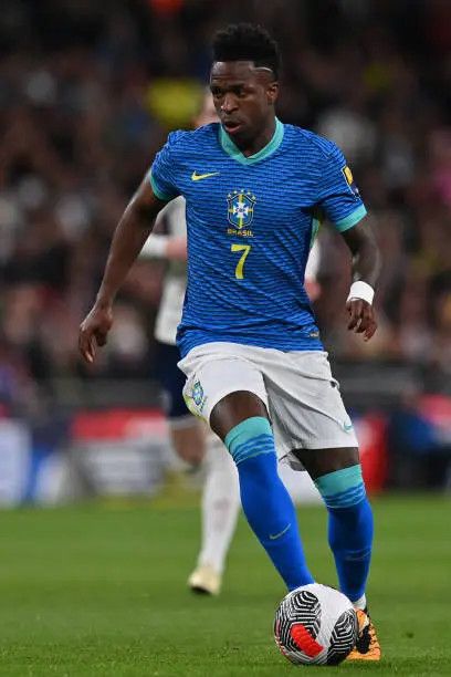 Nike Nike x Brazil 2024 Mario Zagallo #7 Vini Jr. Away Jersey Size US XL / EU 56 / 4 - 2 Thumbnail