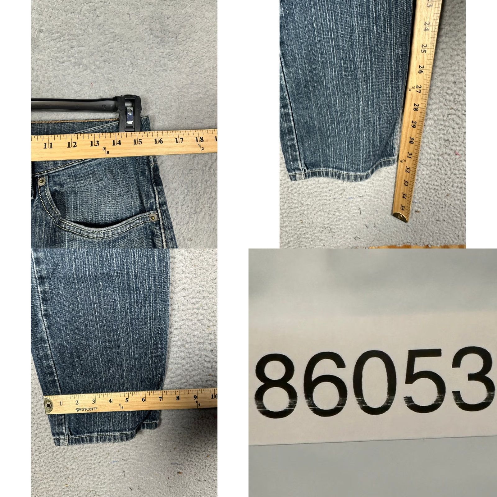 Levi's Levi's 505 Jeans Mens 31X32 Blue Regular Straight Distressed 5-Pocket EUC Jeans Regular Mens Blue 5-Pocket Straight 31X32 EUC Size US 31 - 8 Thumbnail