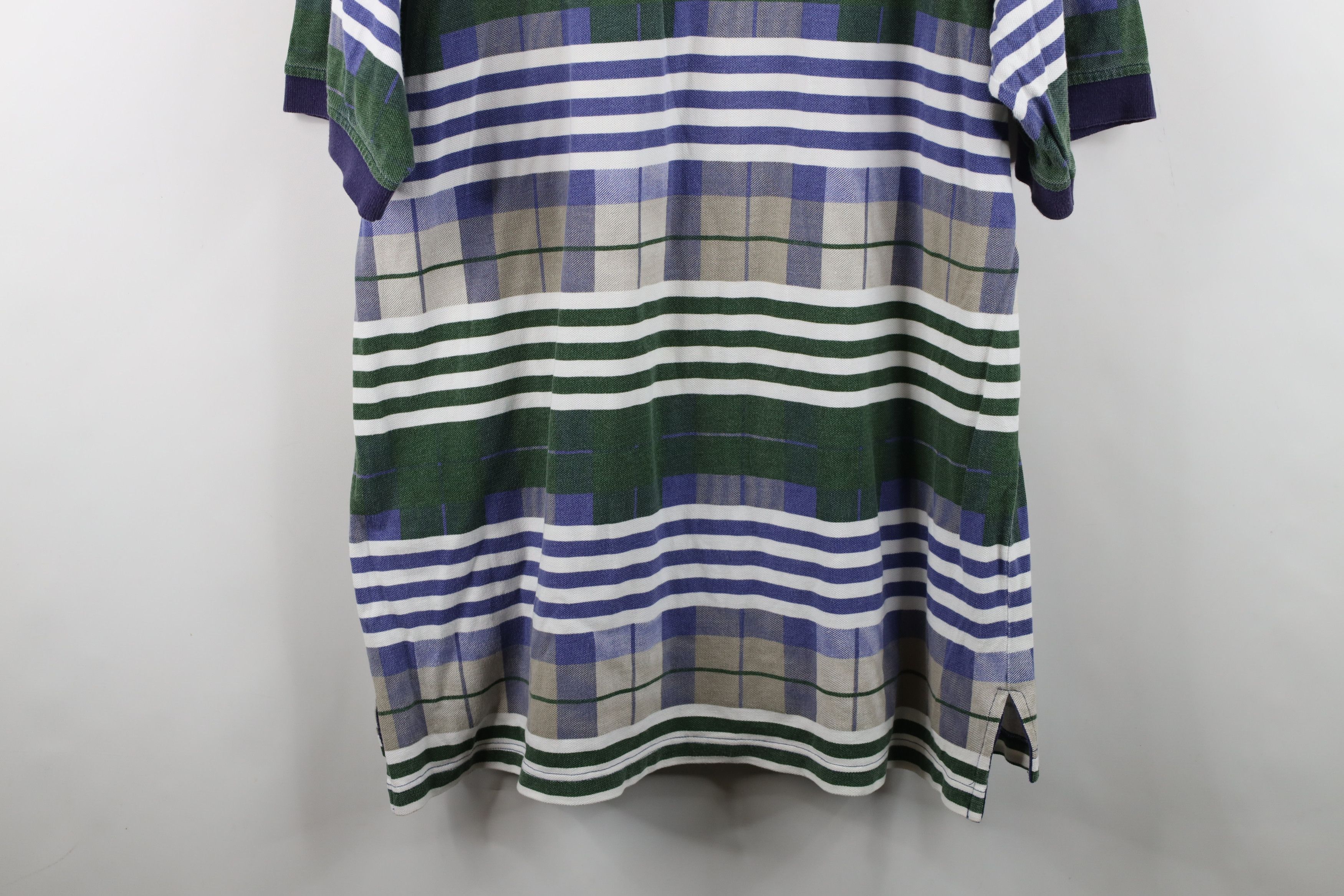 Vintage Vintage 90s Streetwear Striped Collared Golf Polo Shirt Size US XL / EU 56 / 4 - 14 Thumbnail
