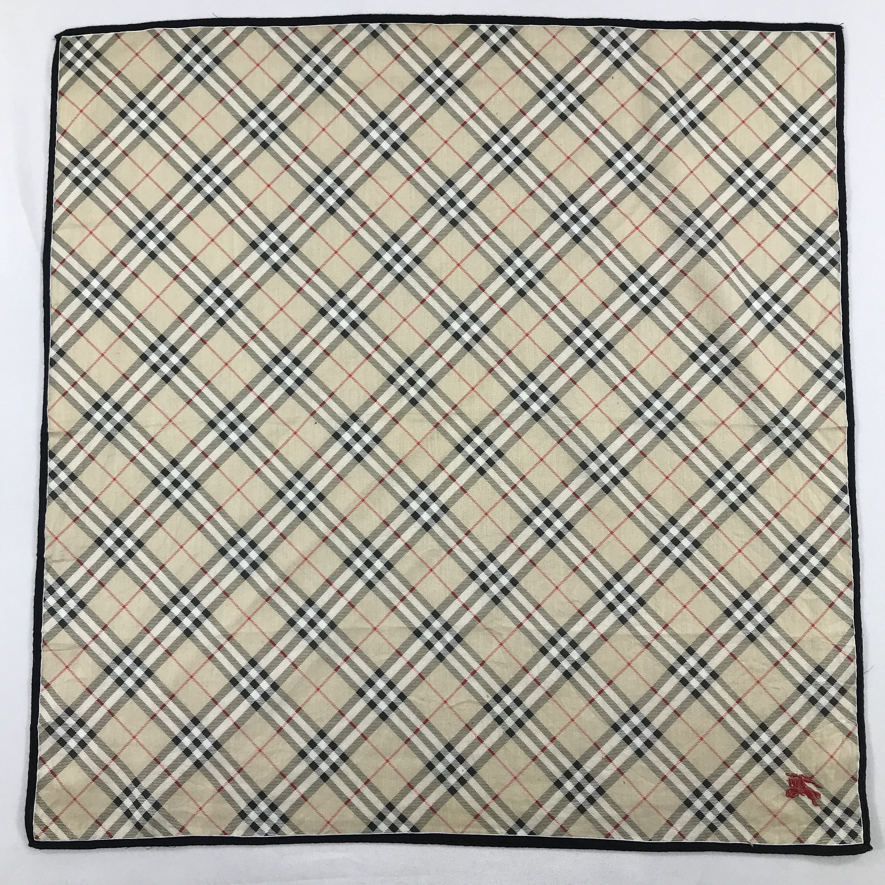 Burberry × Vintage Burberry Bandana / Handkerchief / Neckerchief - S1947 Size ONE SIZE - 1 Thumbnail