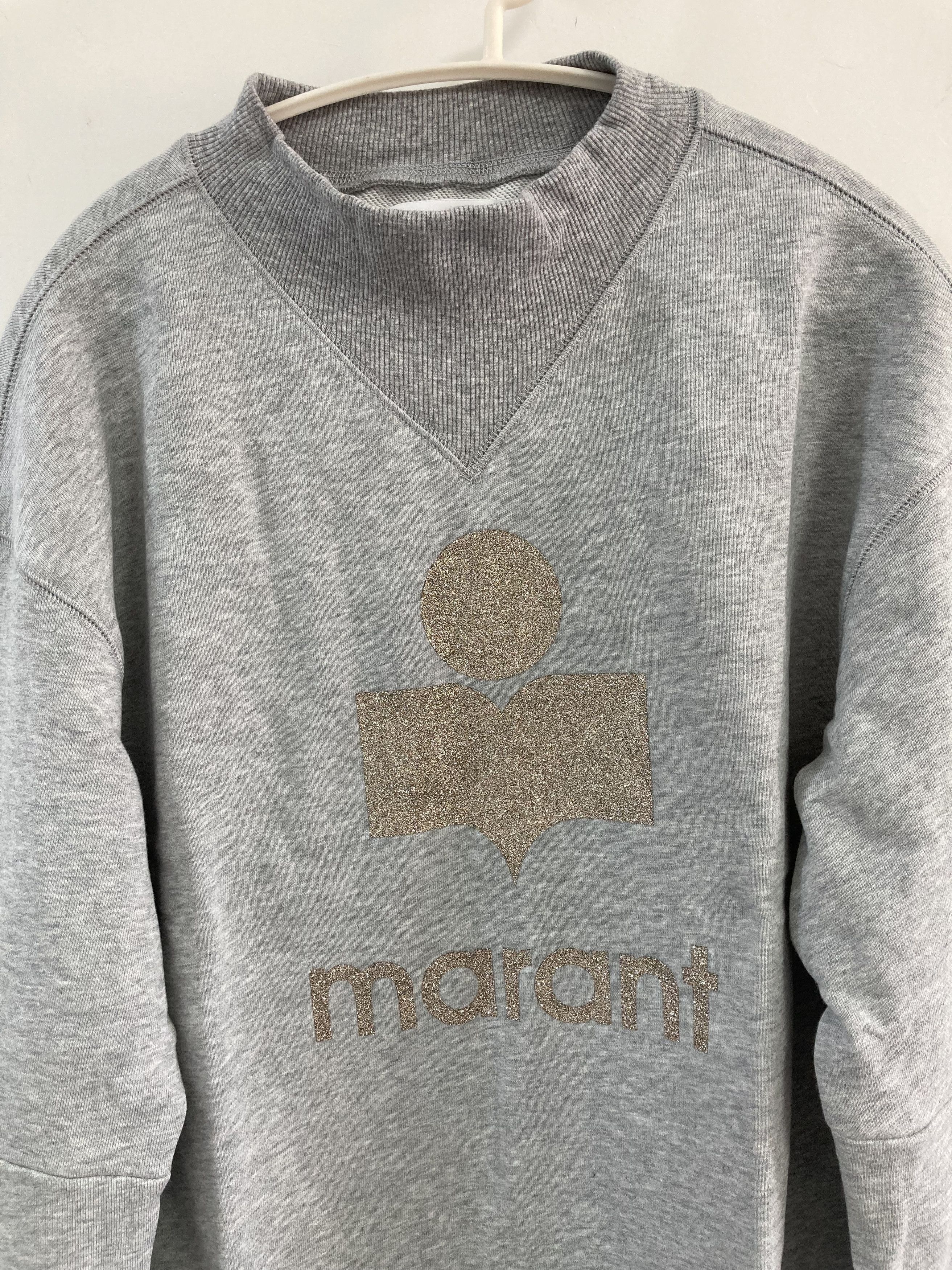 Isabel Marant Isabel Marant Étoile Moby Heathered Glitter Sweatshirt Size M / US 6-8 / IT 42-44 - 4 Thumbnail