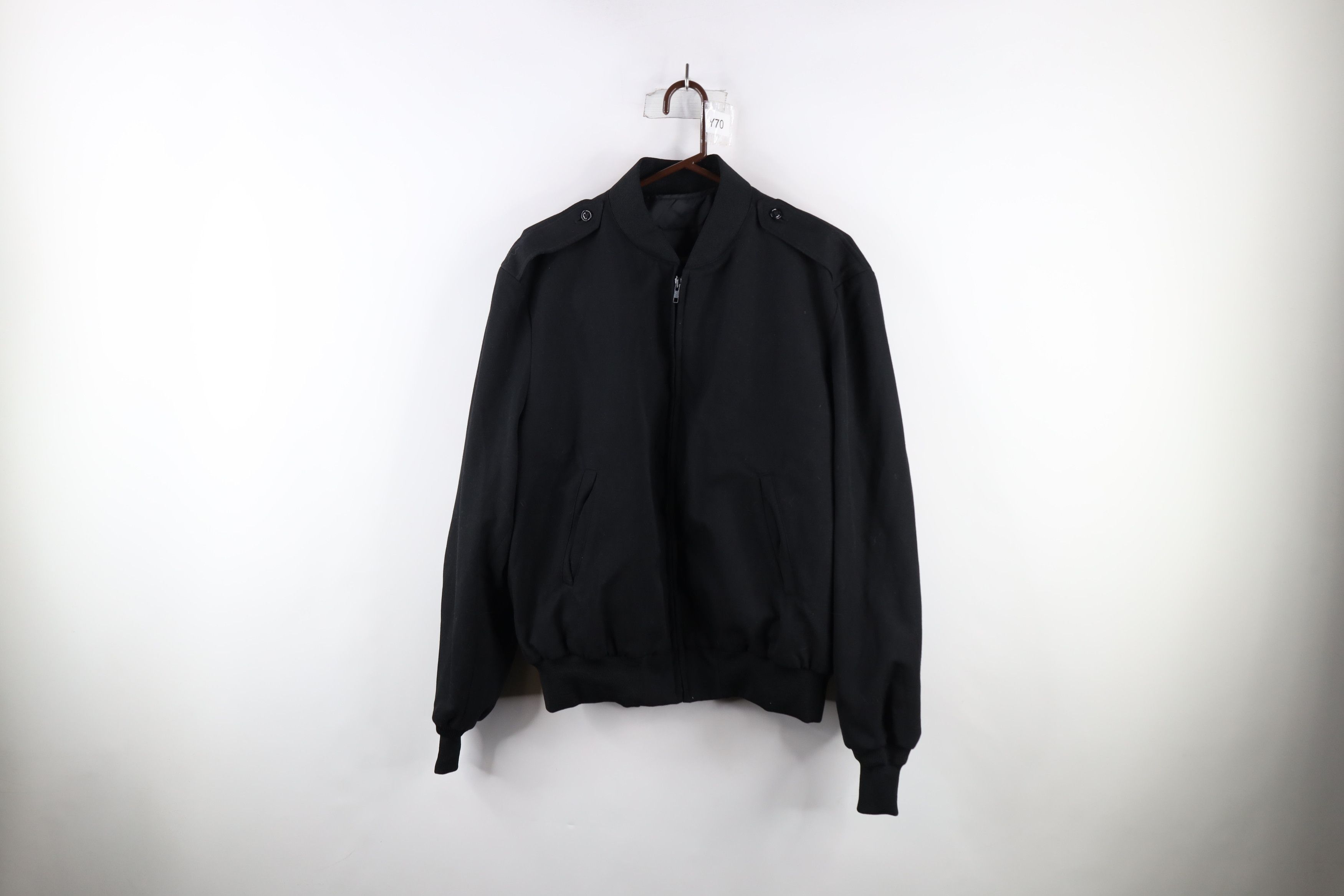 image of Vintage 90's Military Blend Officer Windbreaker Jacket Usa in Black, Men's (Size XL)