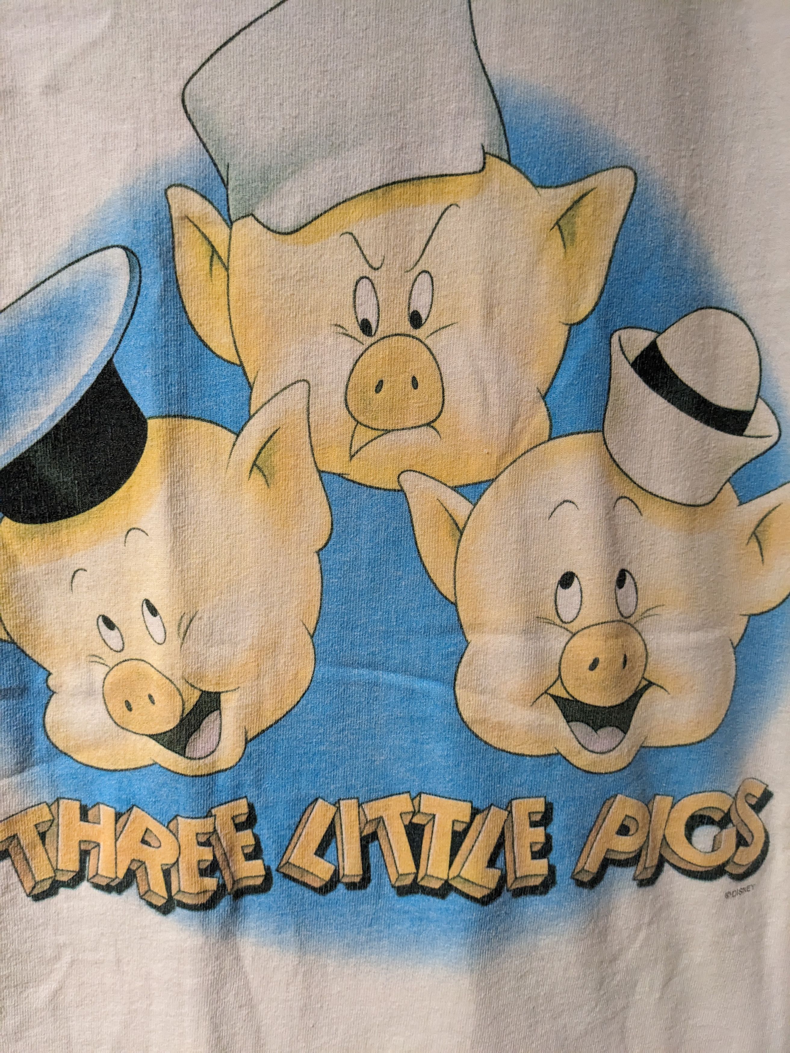 Cartoon Network × Vintage × Warner Bros Vintage 1994 Three Little Pig Looney Tunes X-Large T-Shirt Size US XL / EU 56 / 4 - 2 Thumbnail