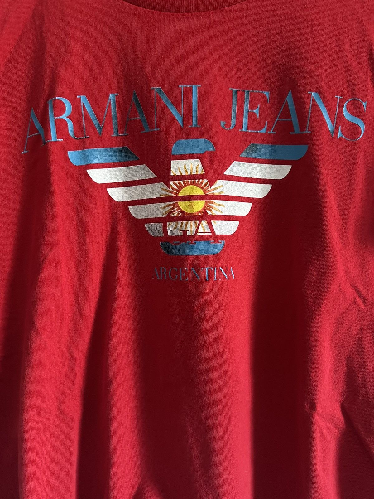 Armani × Vintage armani jeans vintage tee Size US M / EU 48-50 / 2 - 3 Thumbnail