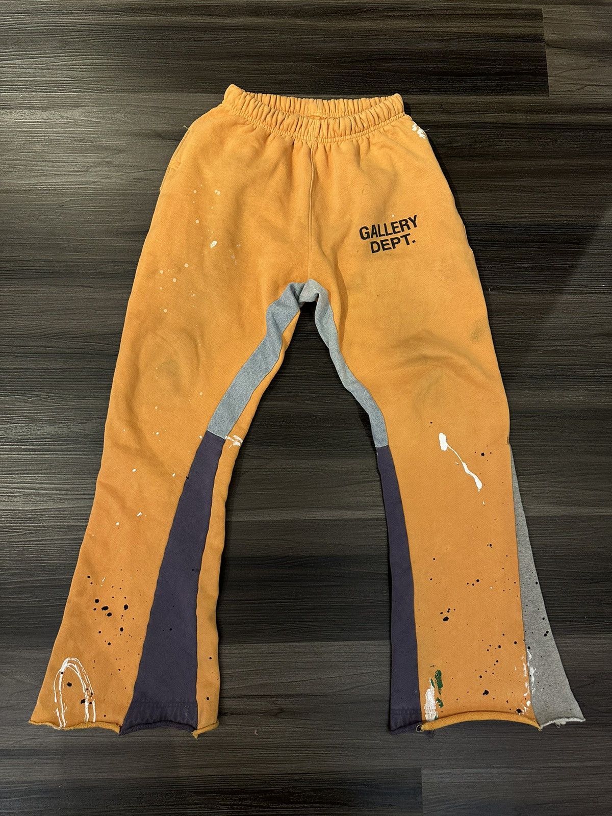 Pre-owned Gallery Dept. . Orange Flare Sweatpants