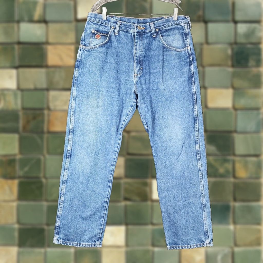 Vintage Twenty X Mens Relaxed Straight Leg Blue Jeans Size 36x30 Size US 36 / EU 52 - 1 Thumbnail
