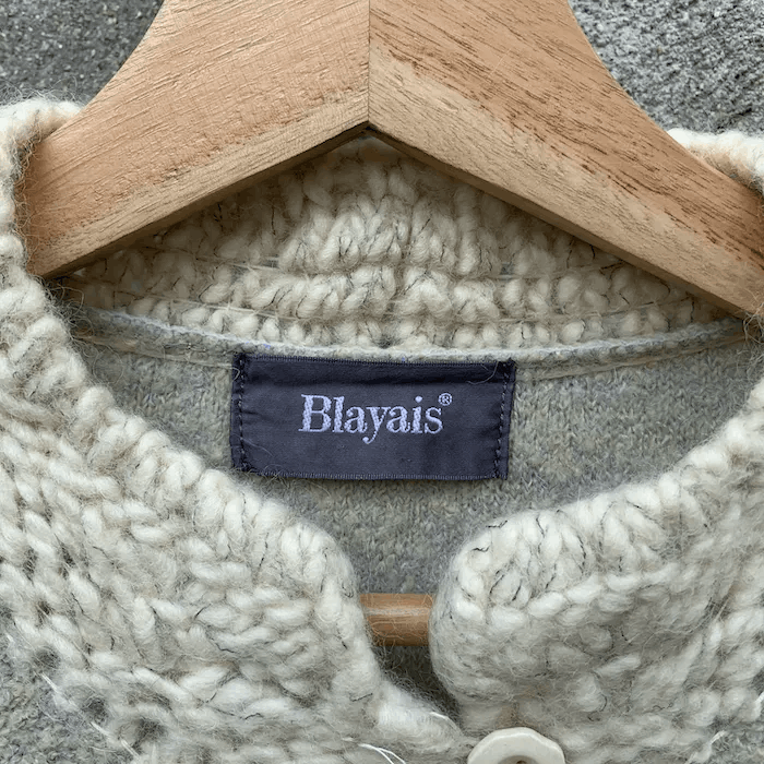 Aran Isles Knitwear BLAYAIS Knit Jumper Pullover Cardigan Made In Japan Size S / US 4 / IT 40 - 8 Thumbnail