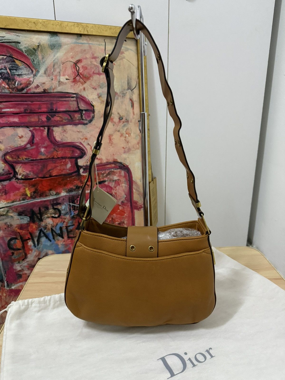 Dior 2002 Christian Dior brown leather Street Chic Columbus bag Size ONE SIZE - 9 Thumbnail
