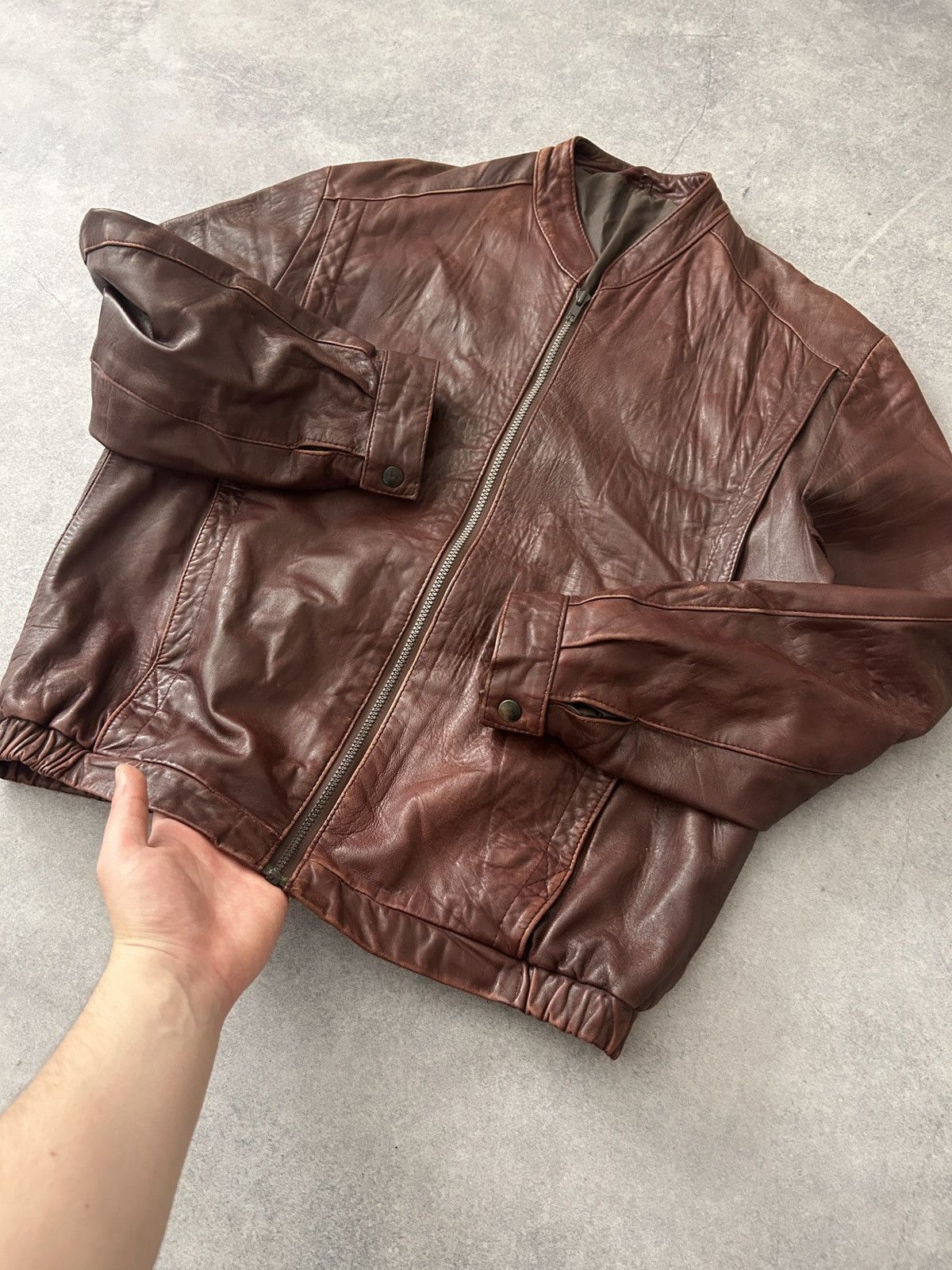 Genuine Leather Vintage Genuine Leather ref jacket mens fit 💸 Size US M / EU 48-50 / 2 - 4 Thumbnail
