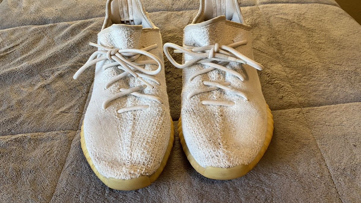 Adidas × Yeezy Adidas Yeezy Boost 350v2 Cream White Size US 10.5 / EU 43-44 - 4 Thumbnail