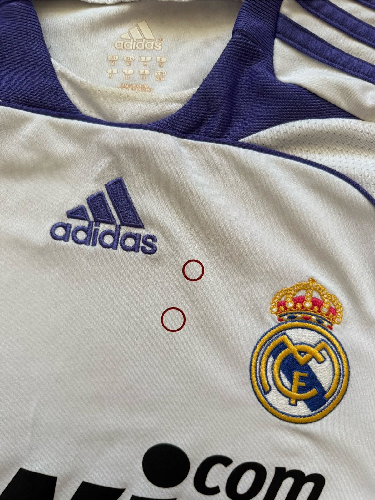 Adidas Vintage Real Madrid 2007 2008 Home Football Soccer Jersey Size US M / EU 48-50 / 2 - 13 Thumbnail