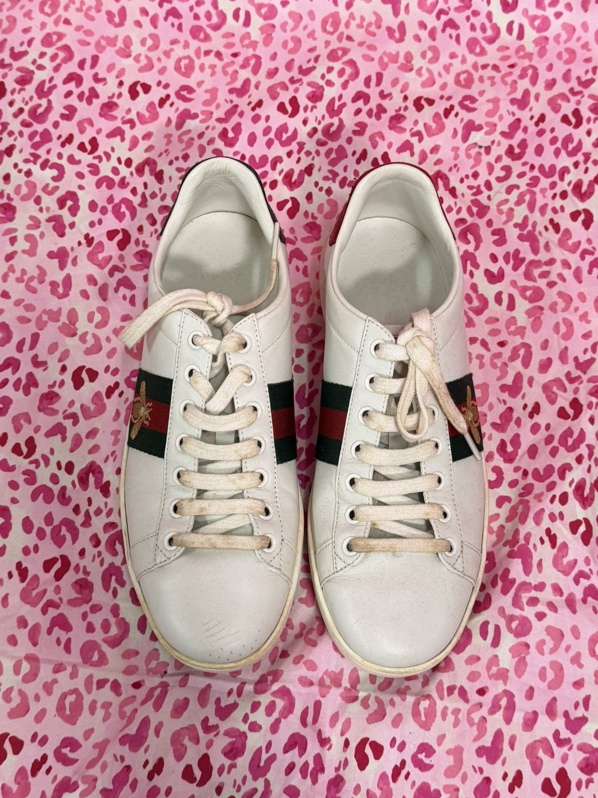 Gucci Gucci Ace Bee Sneaker Size US 8 / IT 38 - 2 Thumbnail