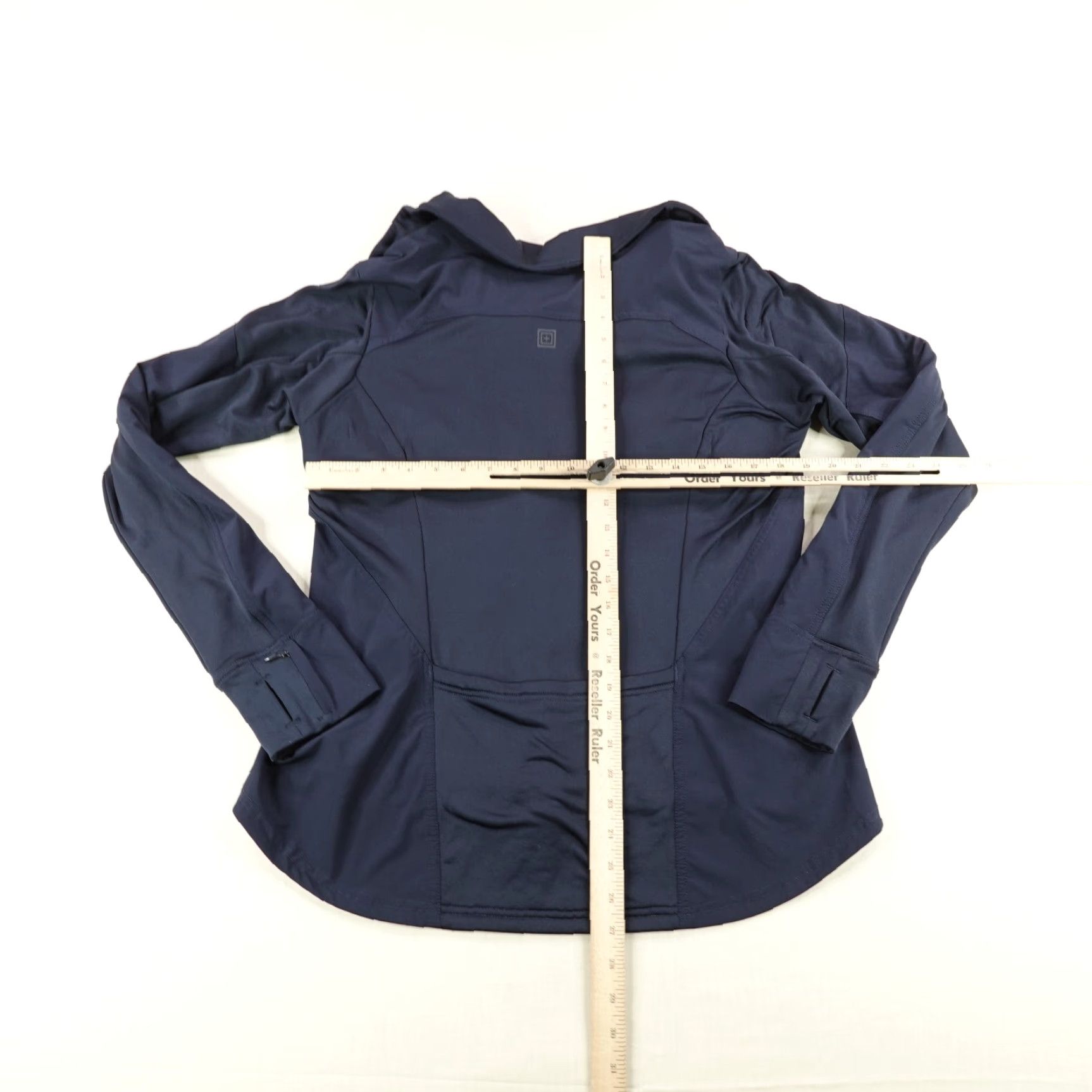 Vintage 5.11 Tactical Jacket Womens Large Blue Kinetic Zip Up Performance Cowl Neck Coat Size L / US 10 / IT 46 - 6 Thumbnail