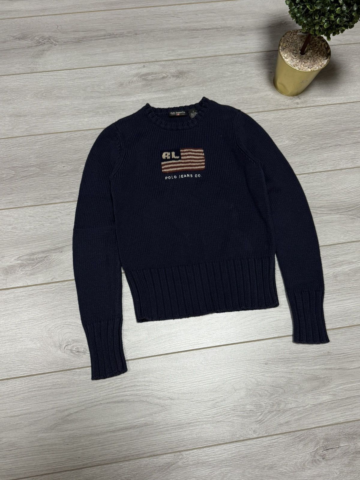 Polo Ralph Lauren Polo Ralph Lauren USA flag sweater knitted jeans Size S / US 4 / IT 40 - 3 Thumbnail