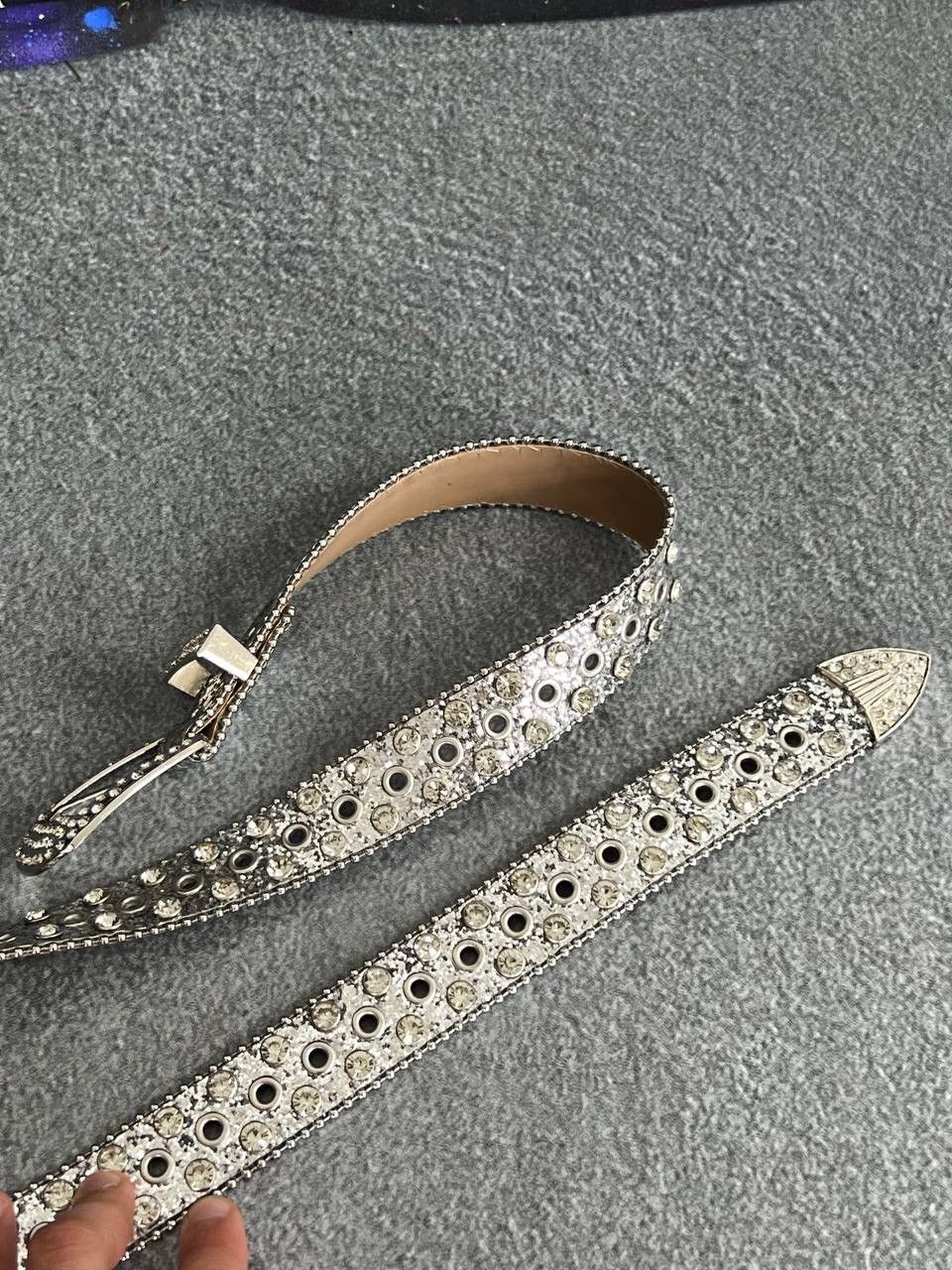 B.B. Simon Y2K Bb Simons Style Y2K Rhinestones Glam Belt Size ONE SIZE - 6 Thumbnail